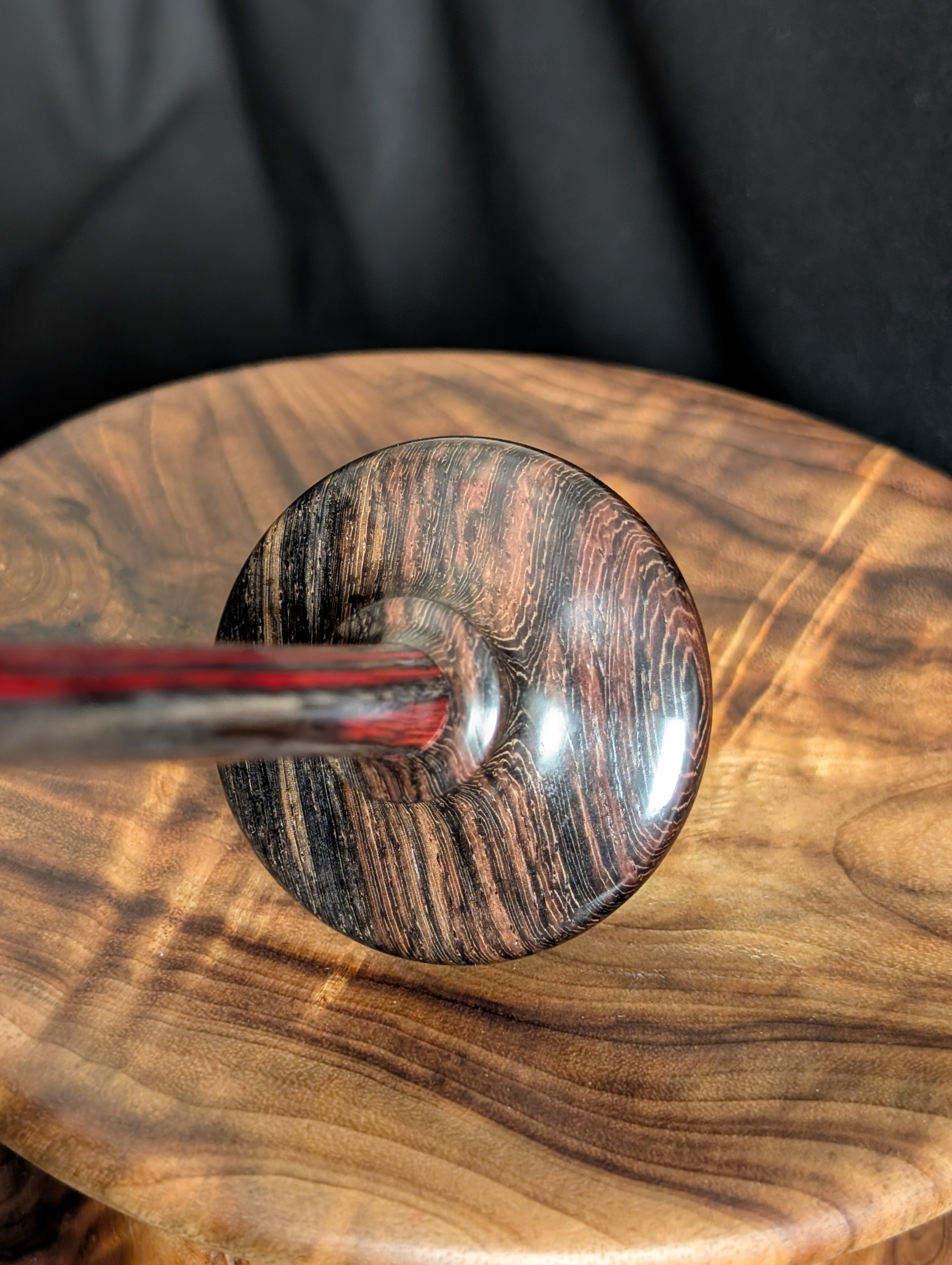 Burmese Blackwood Tibeadan Support Spindle