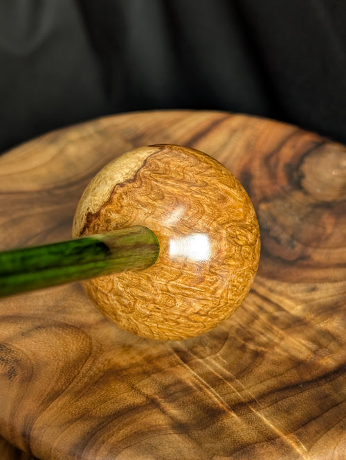 Amboyna Burl Tibetan Support Spindle