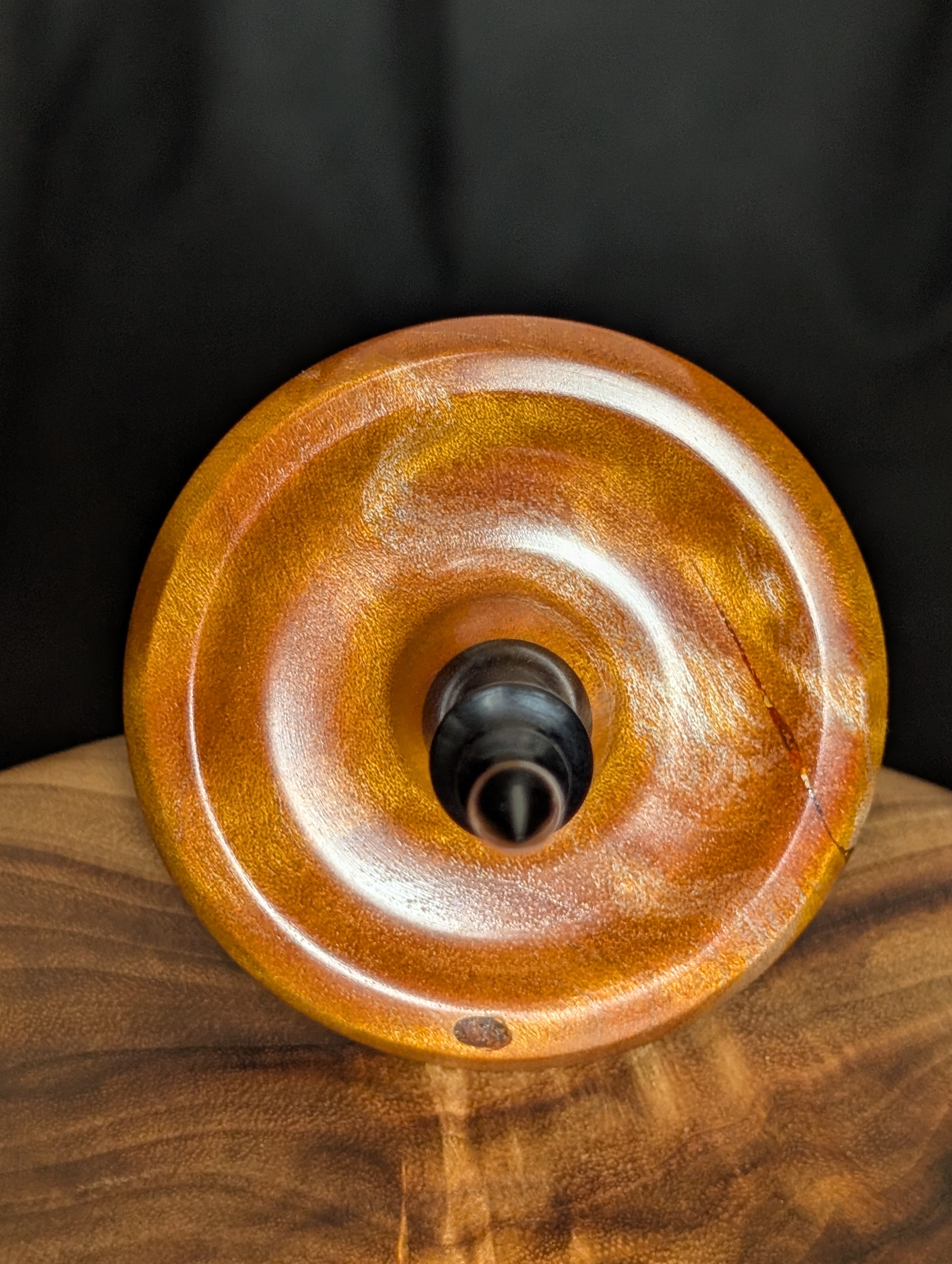 Quilted Maple Tibetan Support Spindle