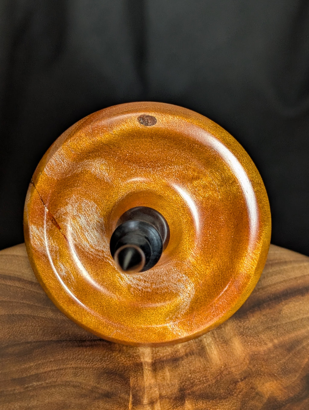 Quilted Maple Tibetan Support Spindle