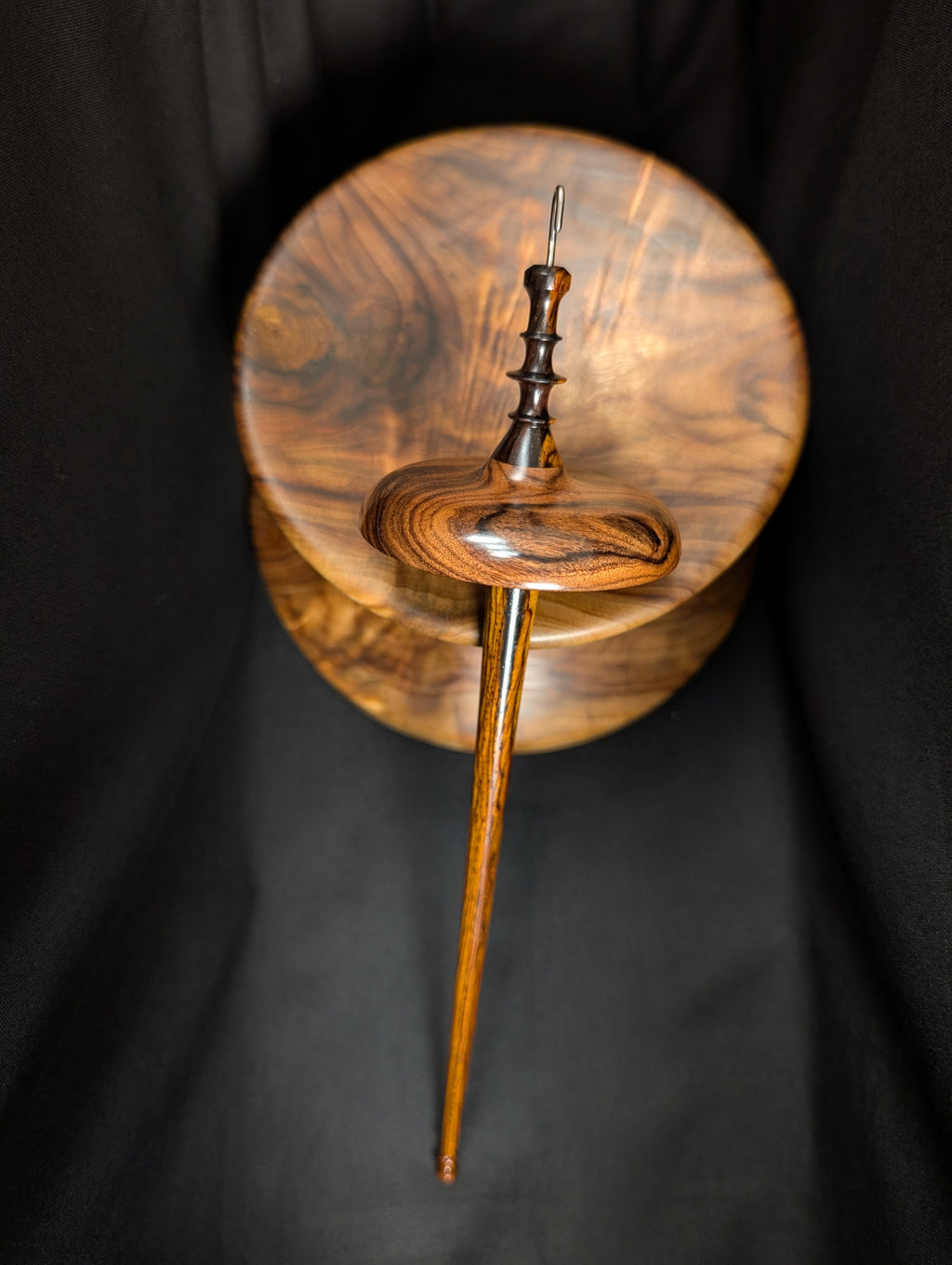 Bolivian Rosewood Top Whorl Drop Spindle