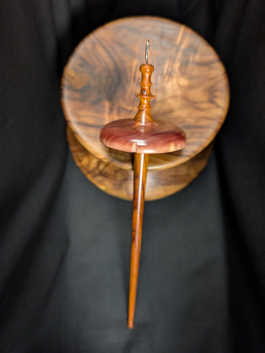 Cedar -Hurricane Ian- Top Whorl Drop Spindle