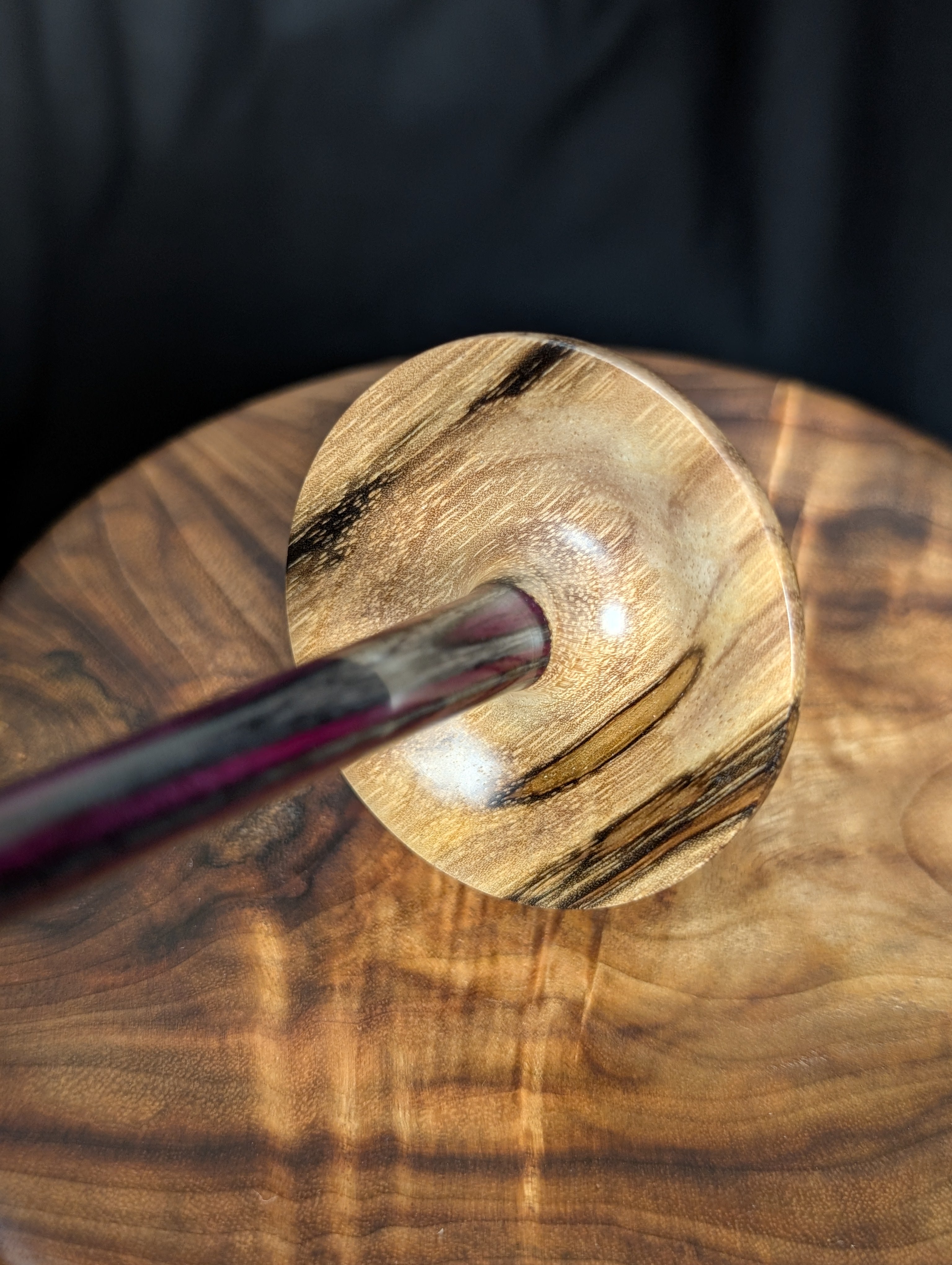Oregon Myrtle Tibetan Support Spindle