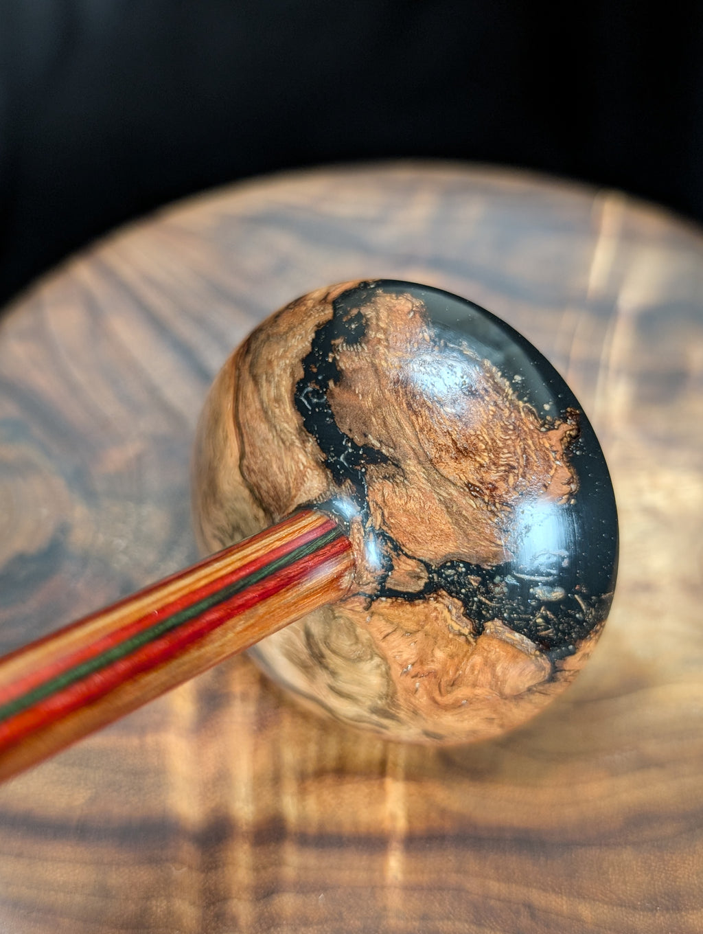 Water Oak Burl Tibetan Support Spindle
