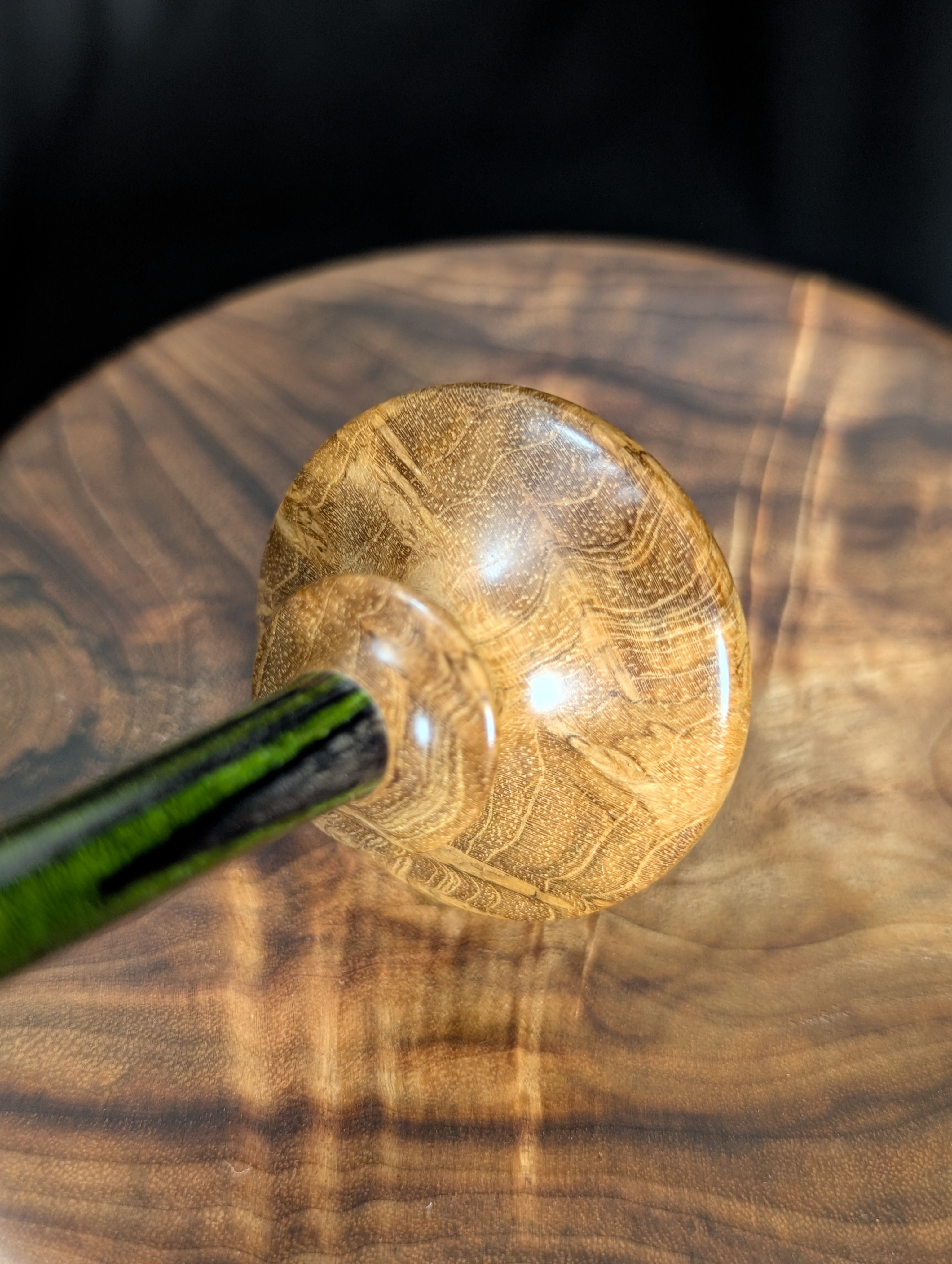 Teak Burl "Tibeadan" Support Spindle