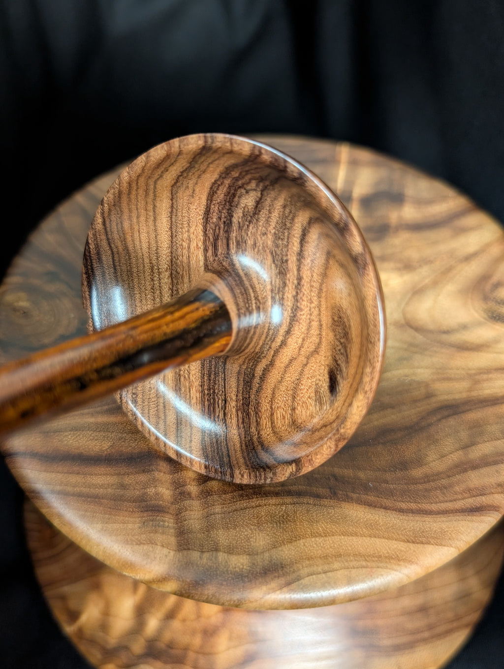 Bolivian Rosewood Top Whorl Drop Spindle