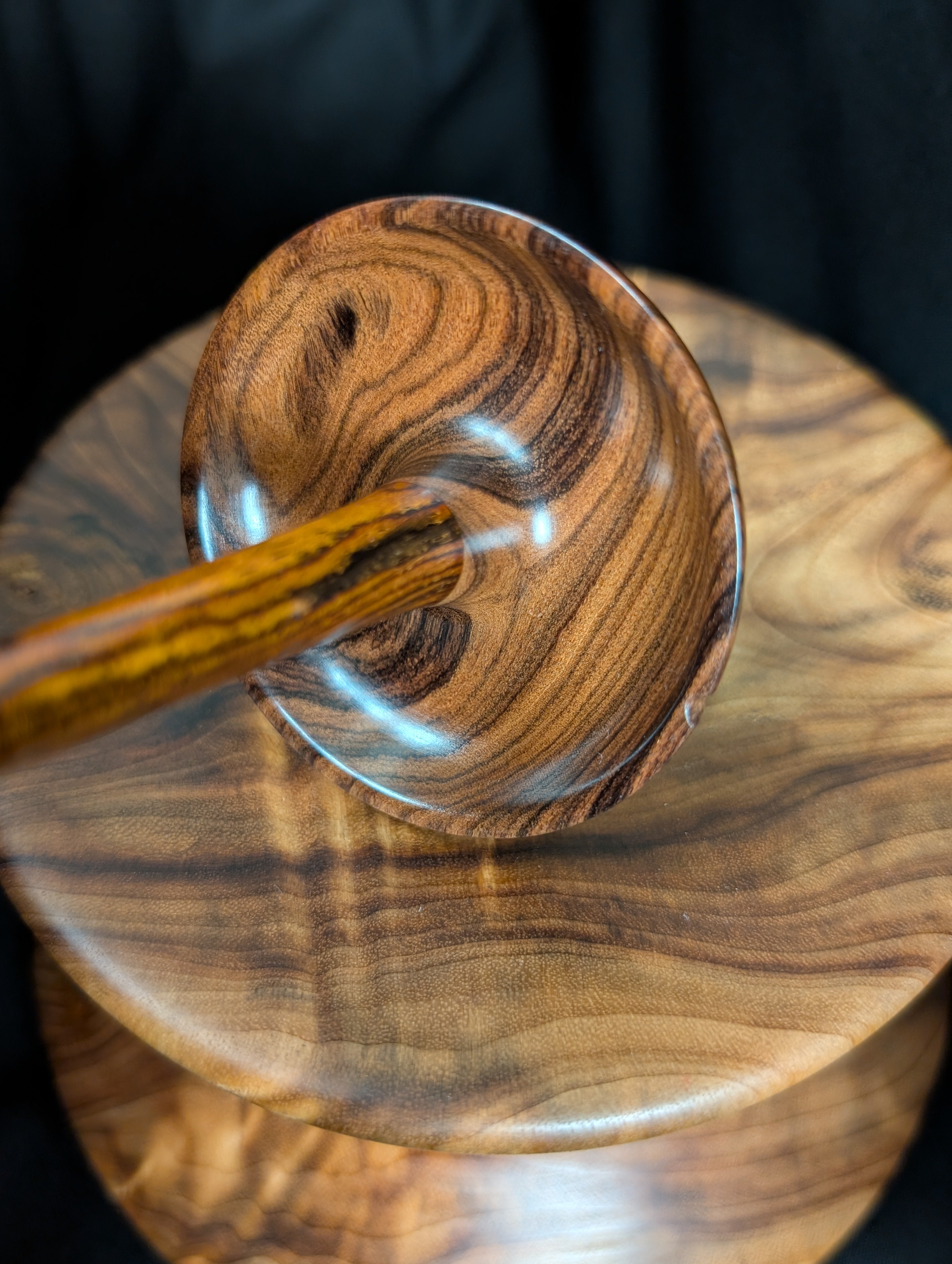 Bolivian Rosewood Top Whorl Drop Spindle