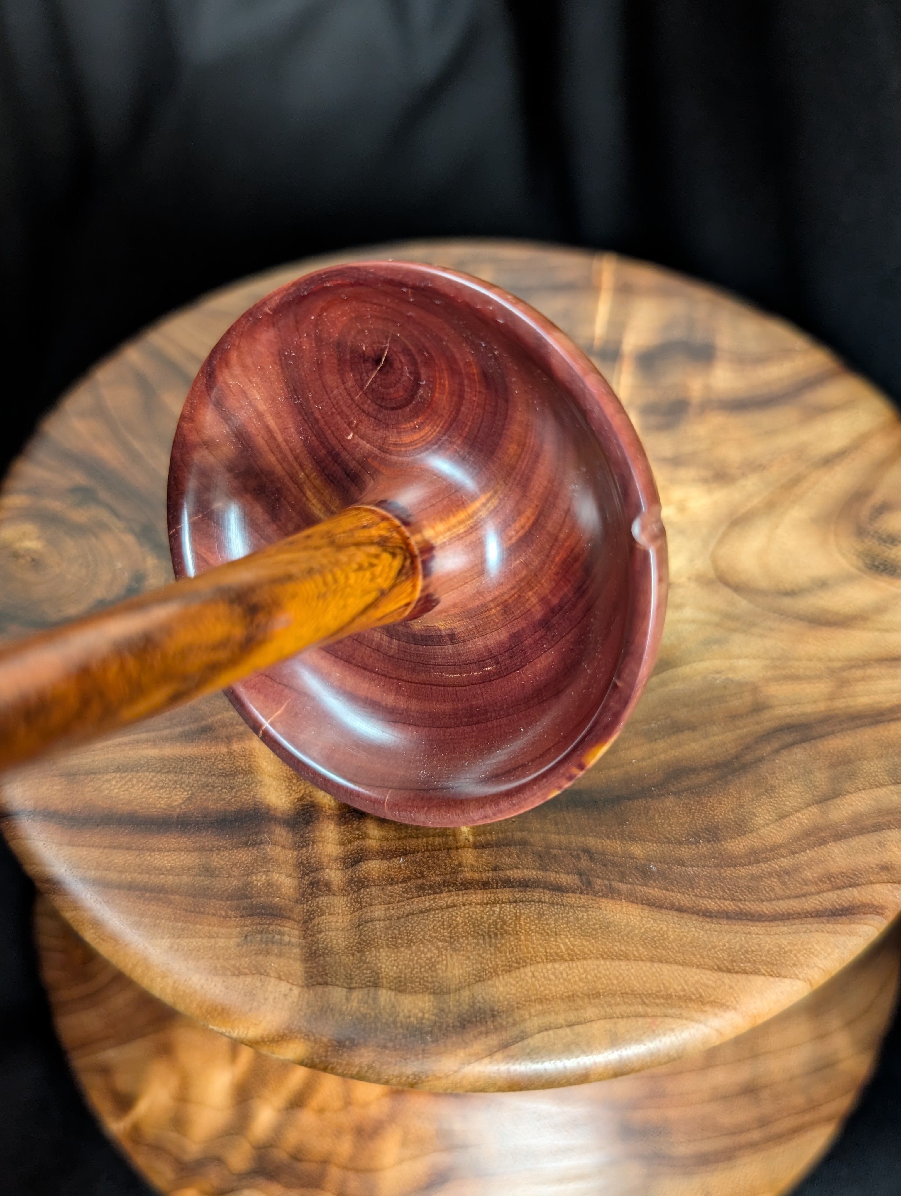 Cedar -Hurricane Ian- Top Whorl Drop Spindle