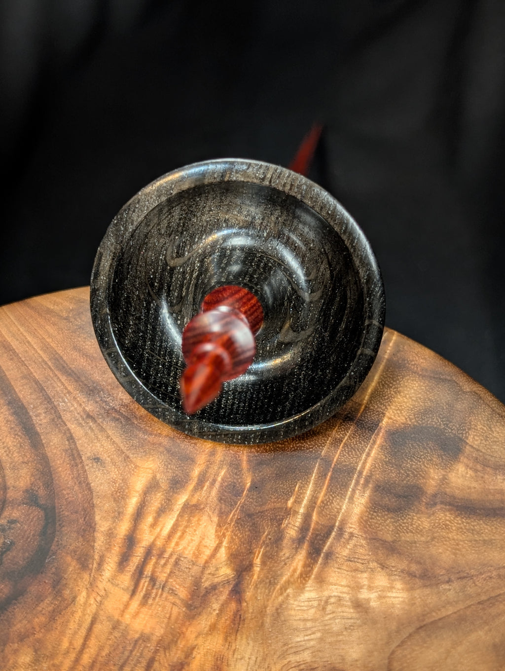 Bog Oak Tibetan Support Spindle