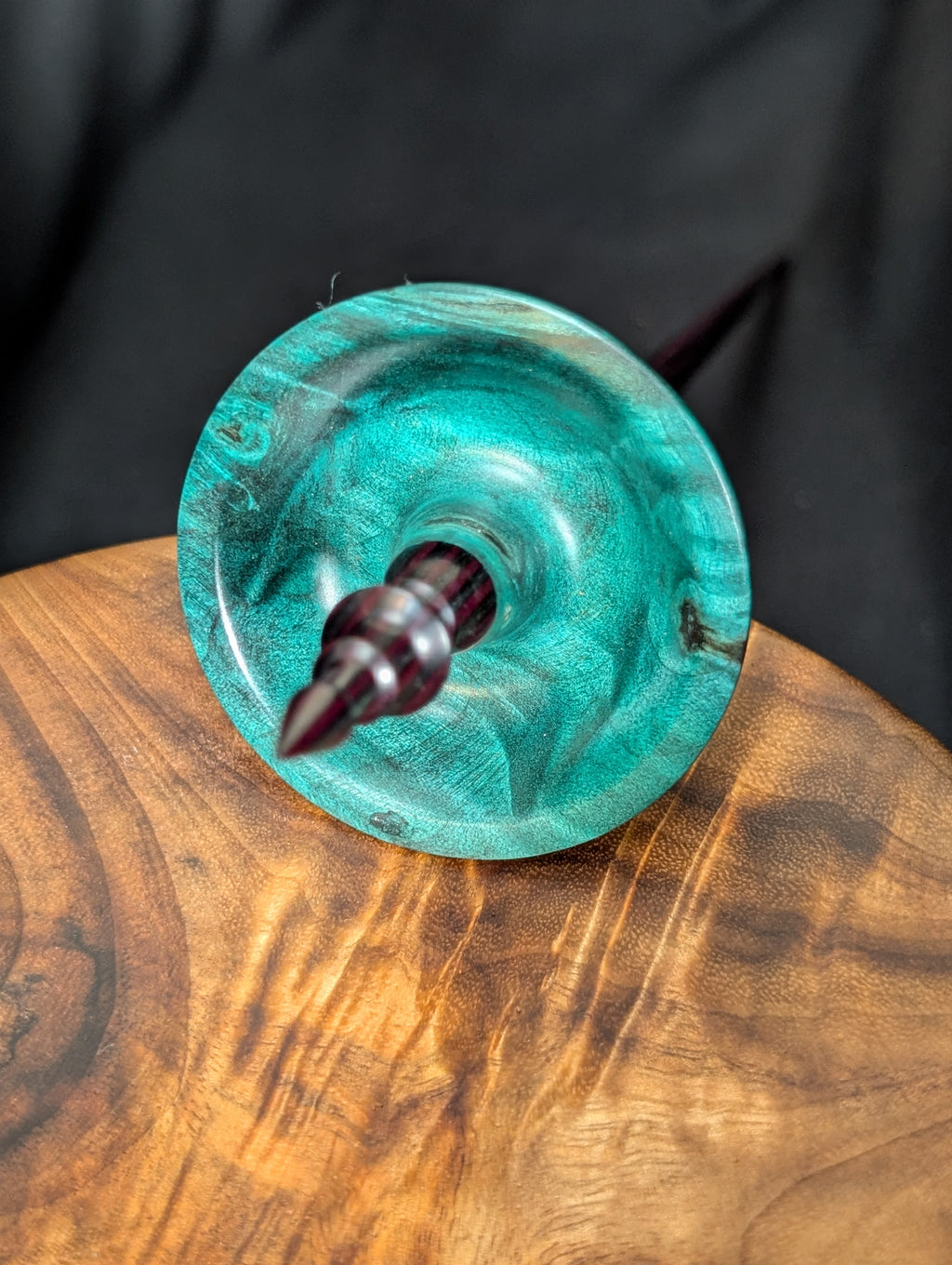 Buckeye Burl Tibetan Support Spindle