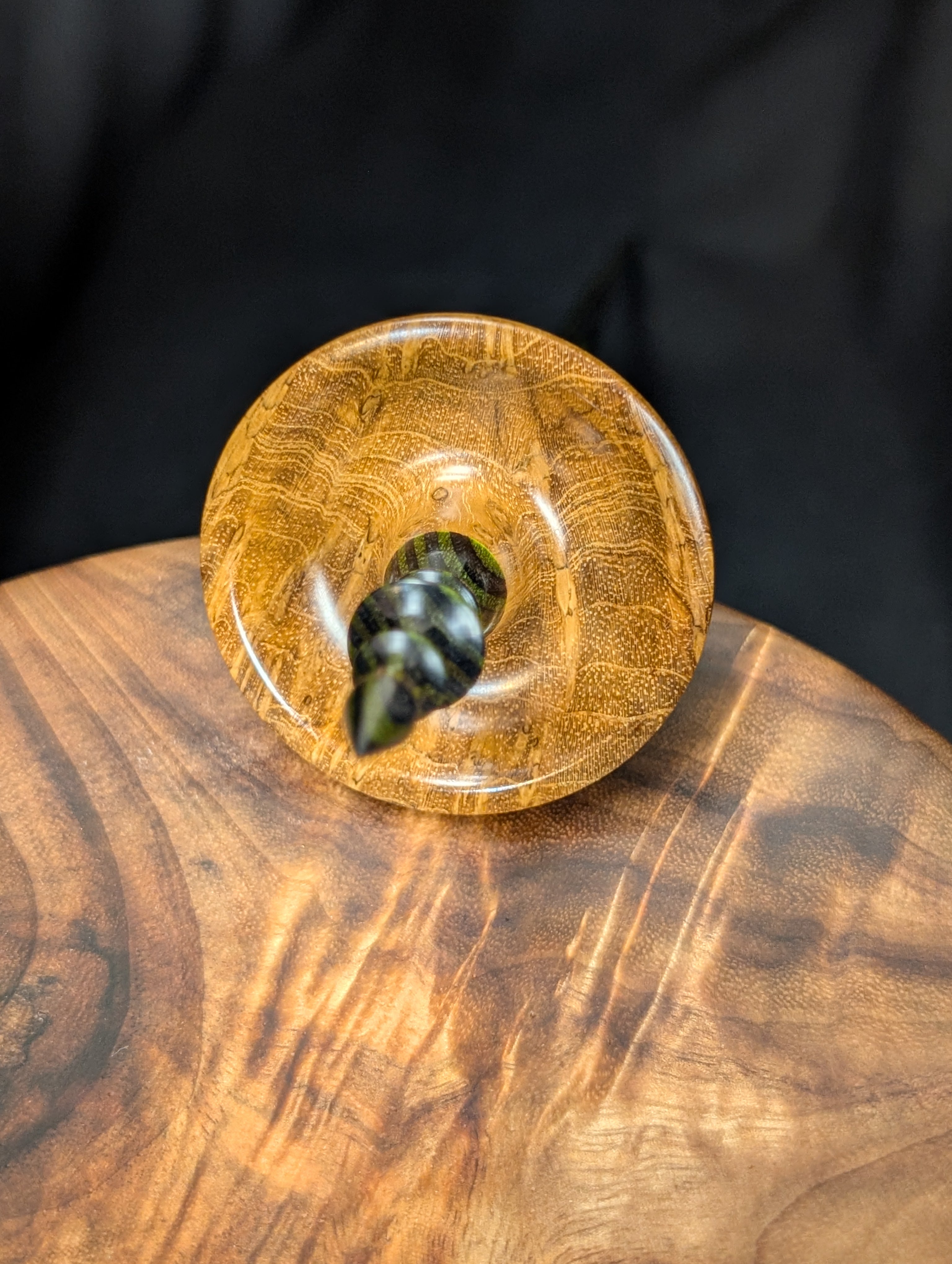 Teak Burl "Tibeadan" Support Spindle