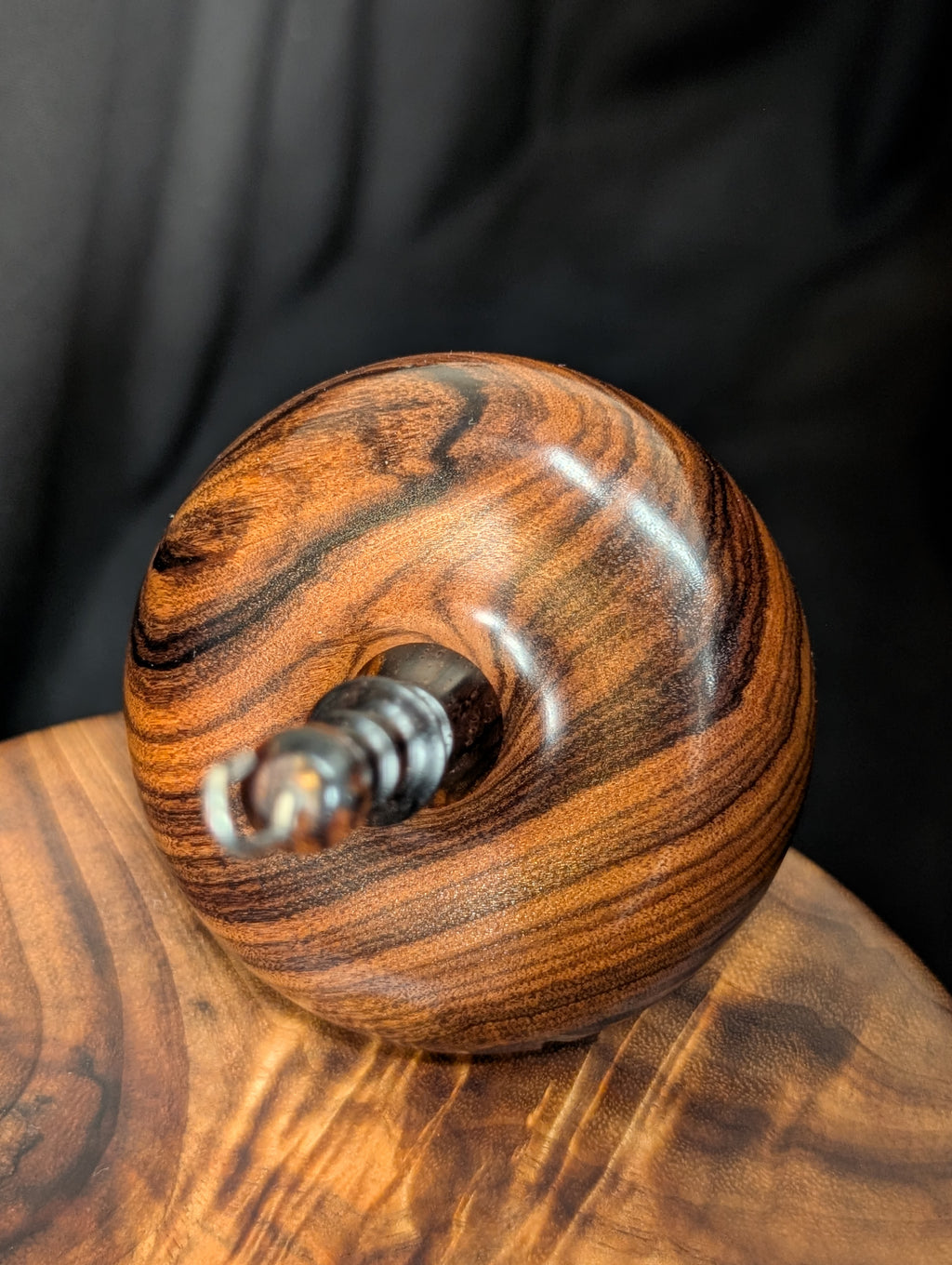 Bolivian Rosewood Top Whorl Drop Spindle
