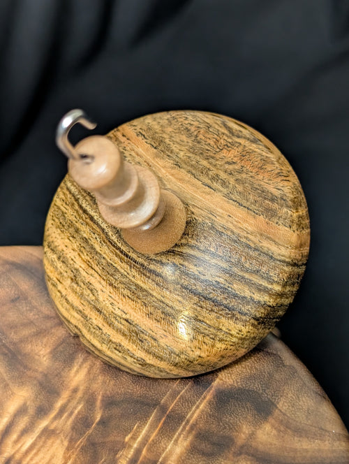 7" Bocote Midi Top Whorl Drop Spindle