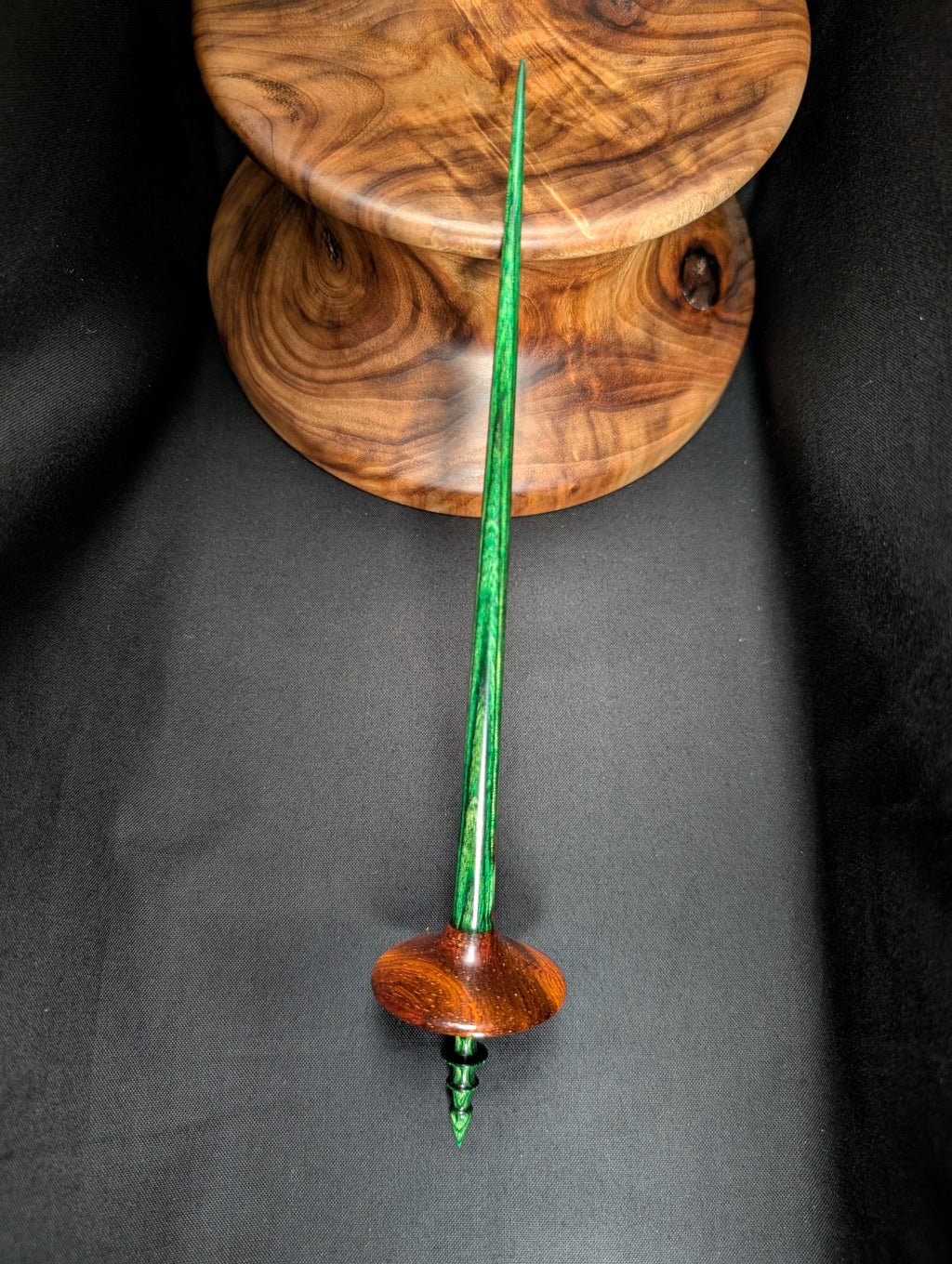 9" Cocobolo Tibetan Support Spindle