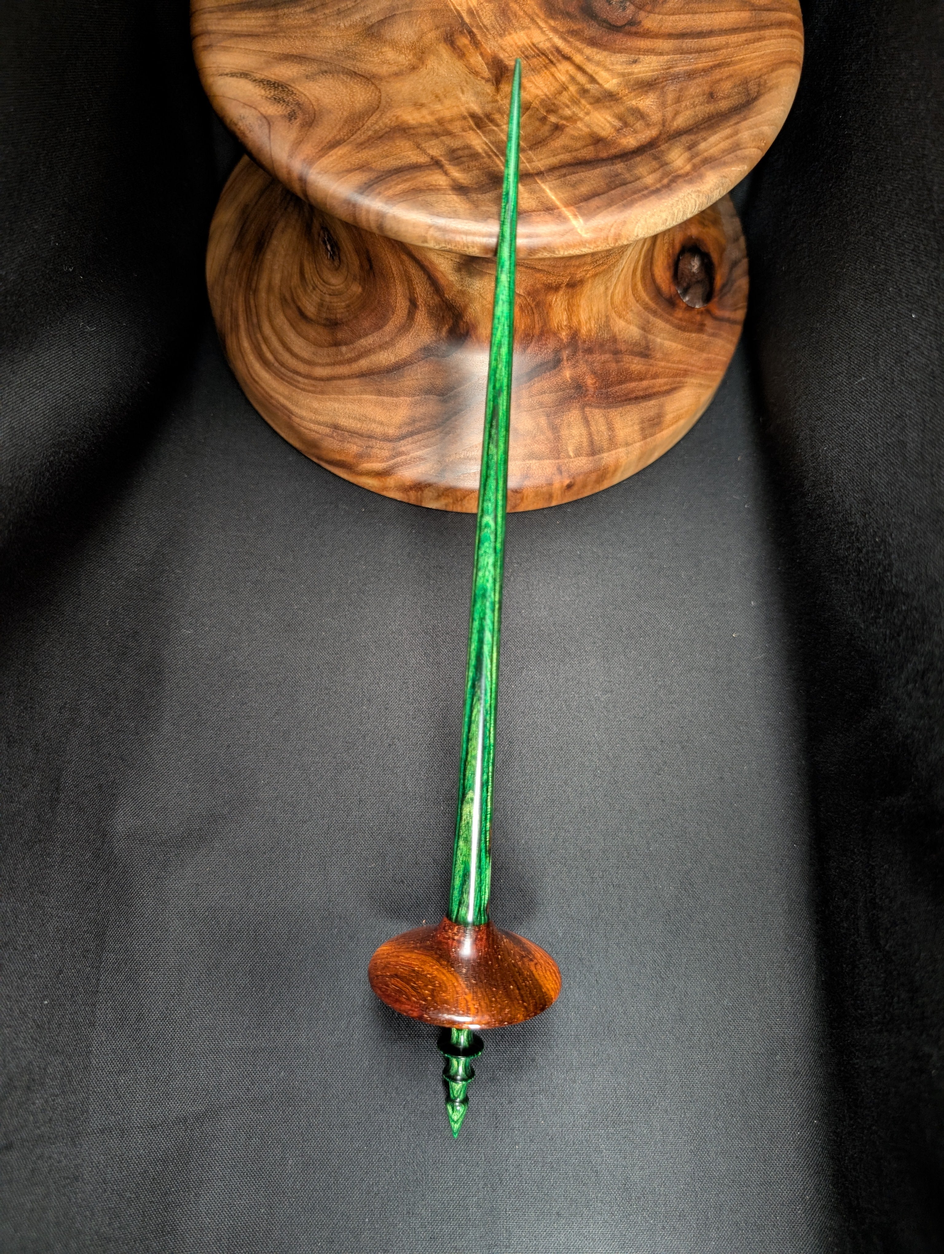 9" Cocobolo Tibetan Support Spindle