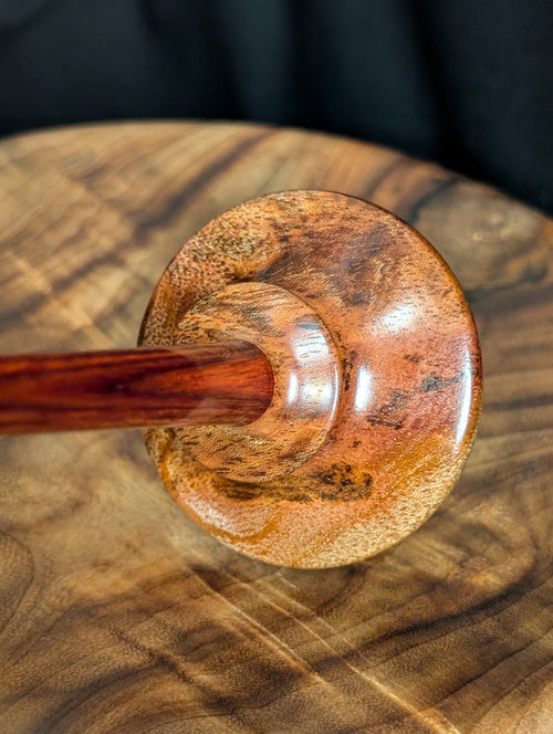 10" Mahogany Burl "Tibeadan" Support Spindle