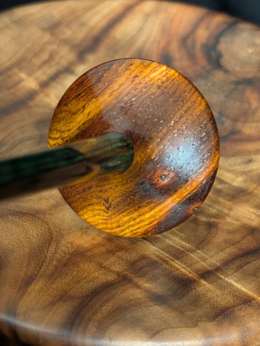 9" Cocobolo Tibetan Support Spindle