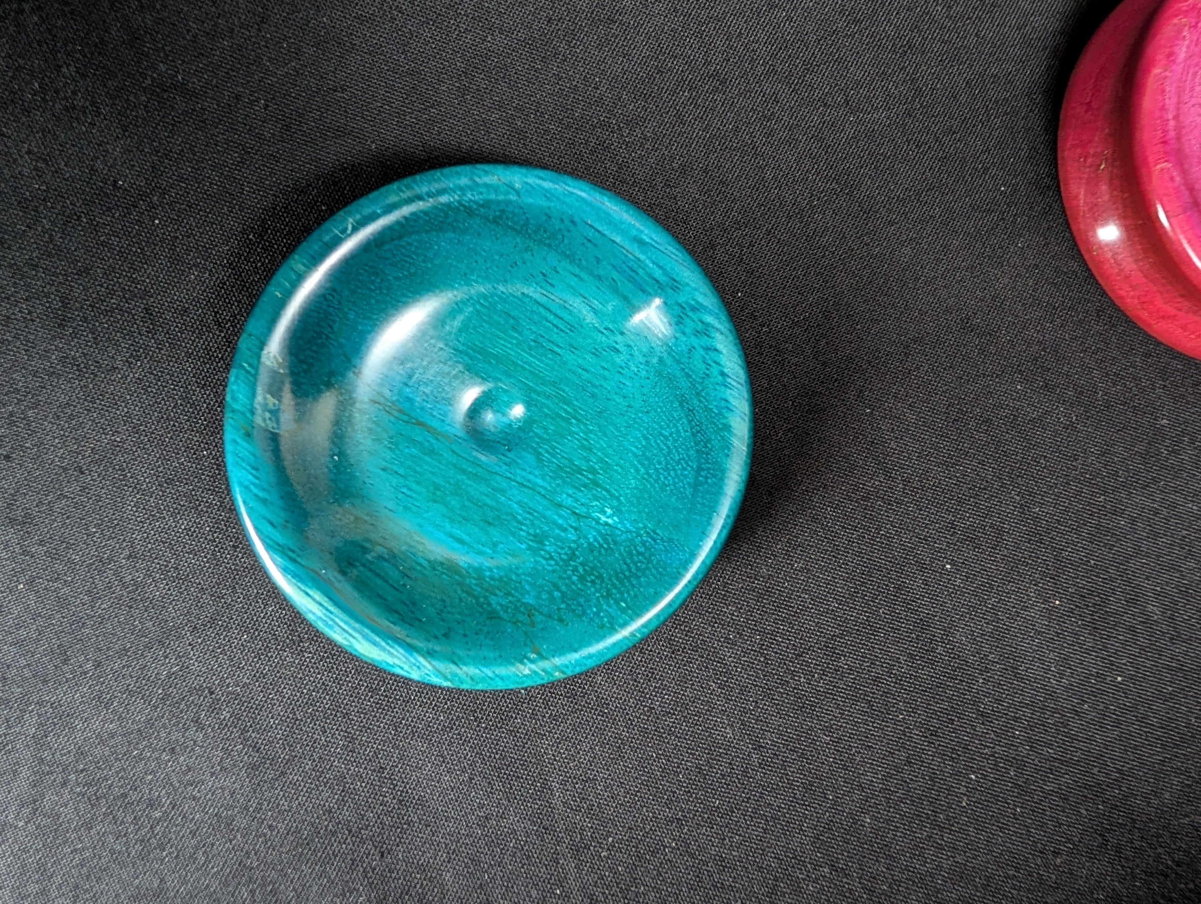 Spindle Bowl (Spalted Tamarind - Blue)