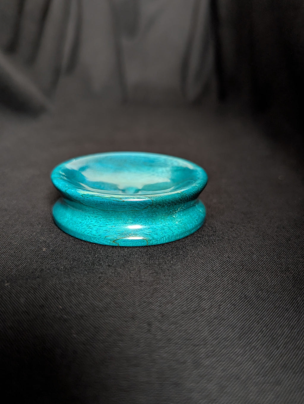 Spindle Bowl (Spalted Tamarind - Blue)