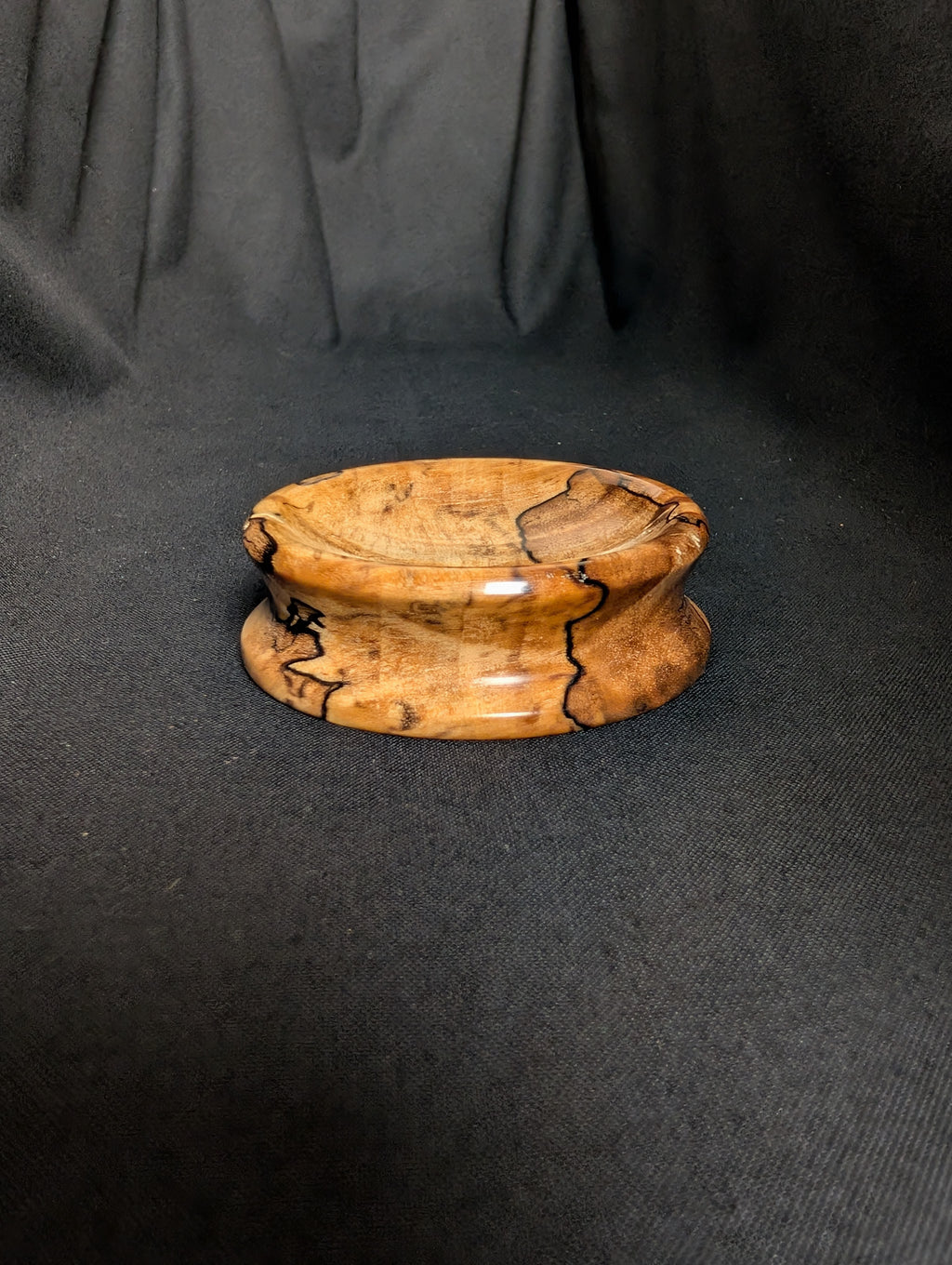 Spindle Bowl (Spalted Curly Maple)