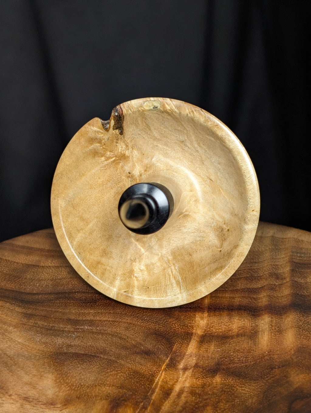 Figured Box Elder *With Void* Tibetan Support Spindle