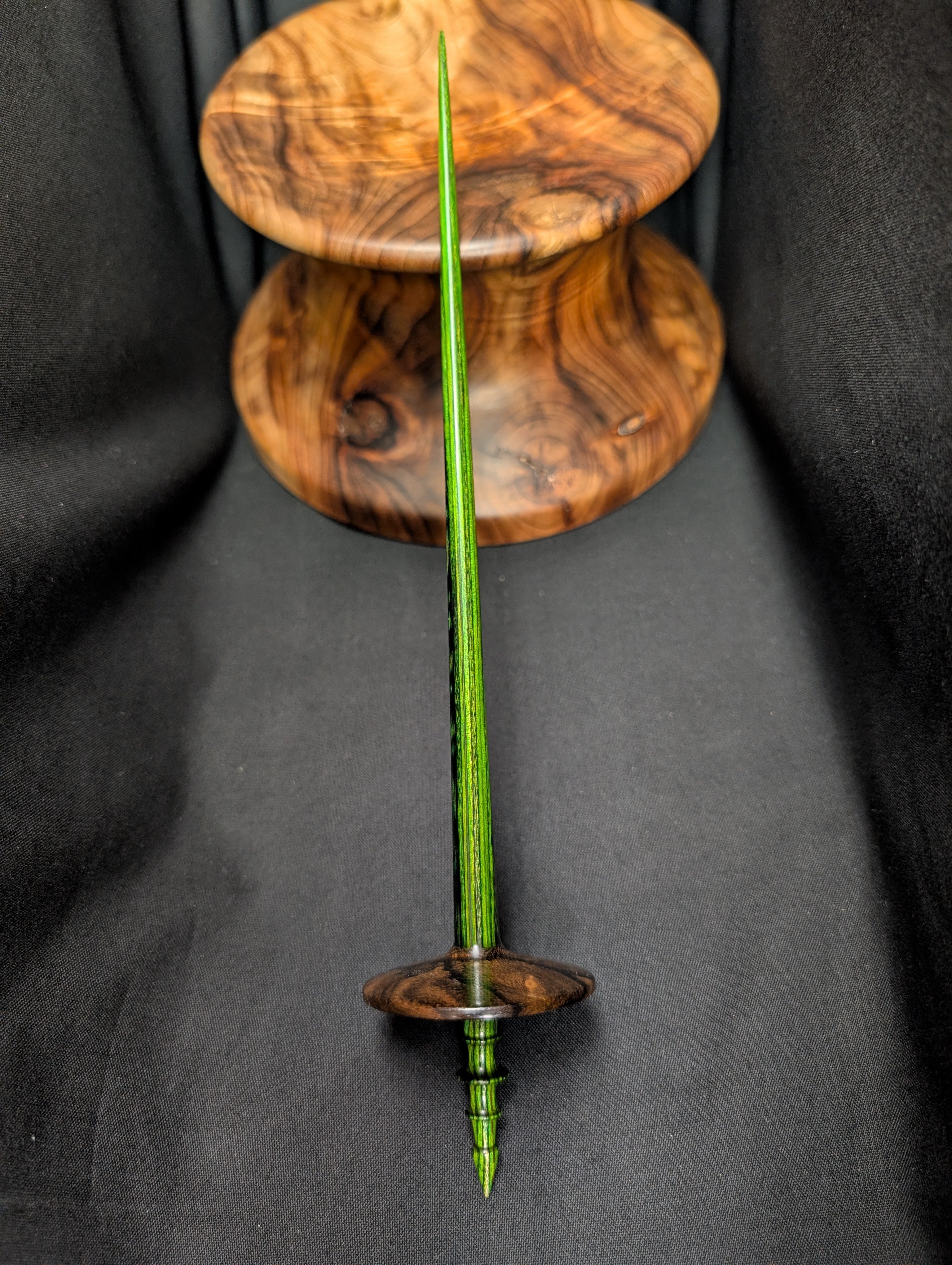 10" Ziricote Tibetan Support Spindle