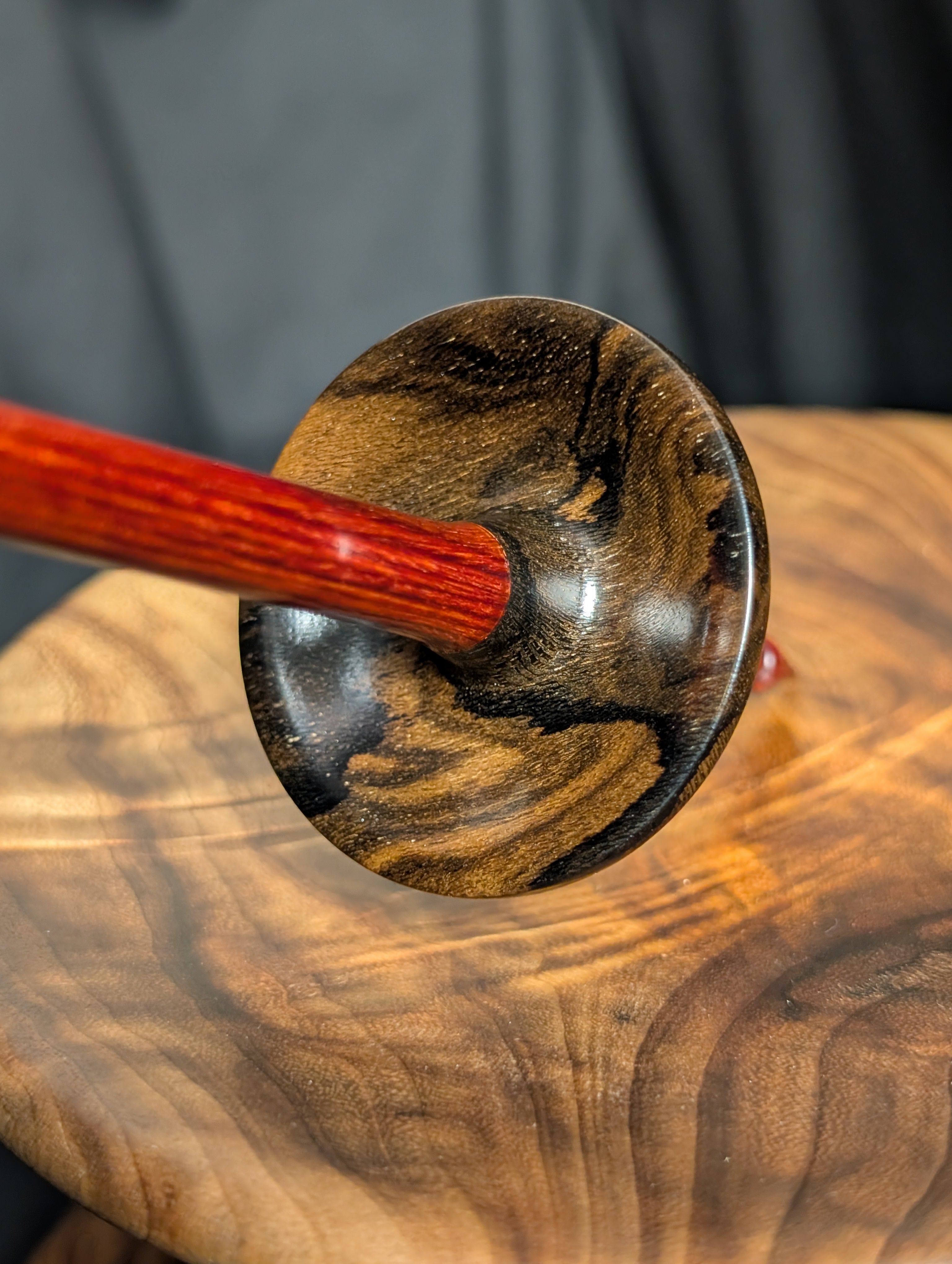 Ziricote "Funnel" Support Spindle