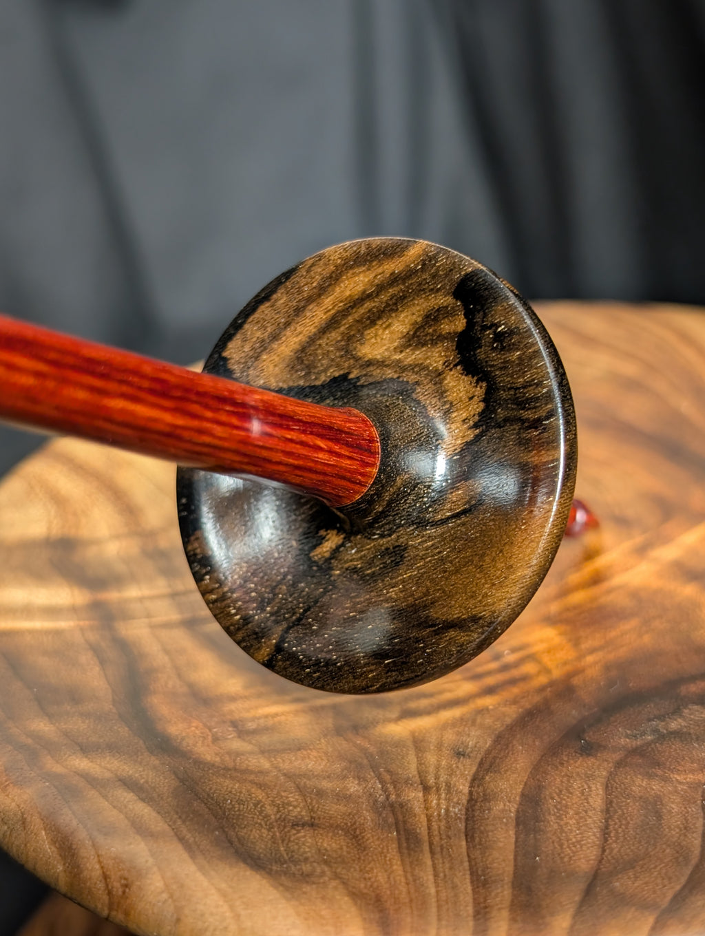 Ziricote "Funnel" Support Spindle