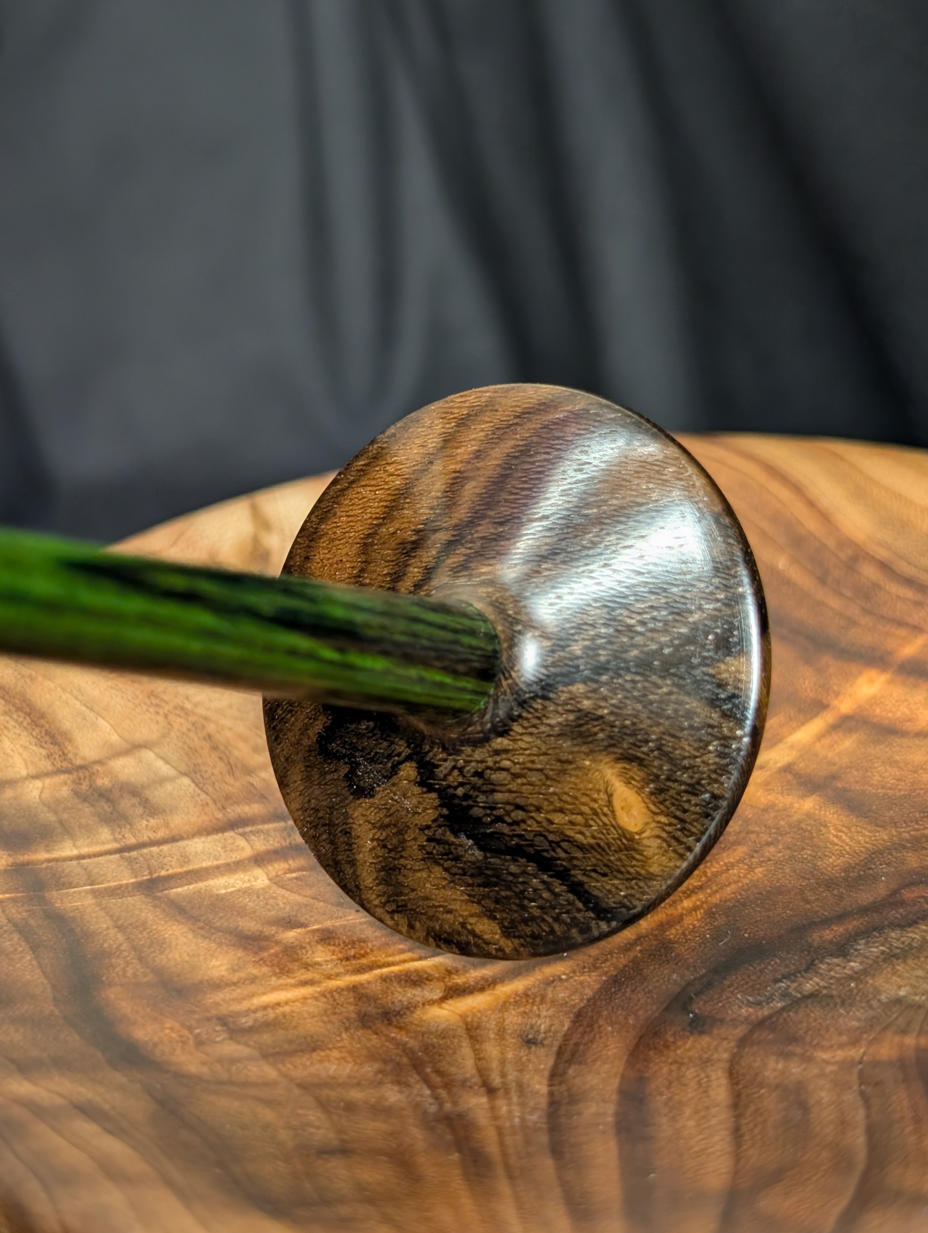 10" Ziricote Tibetan Support Spindle