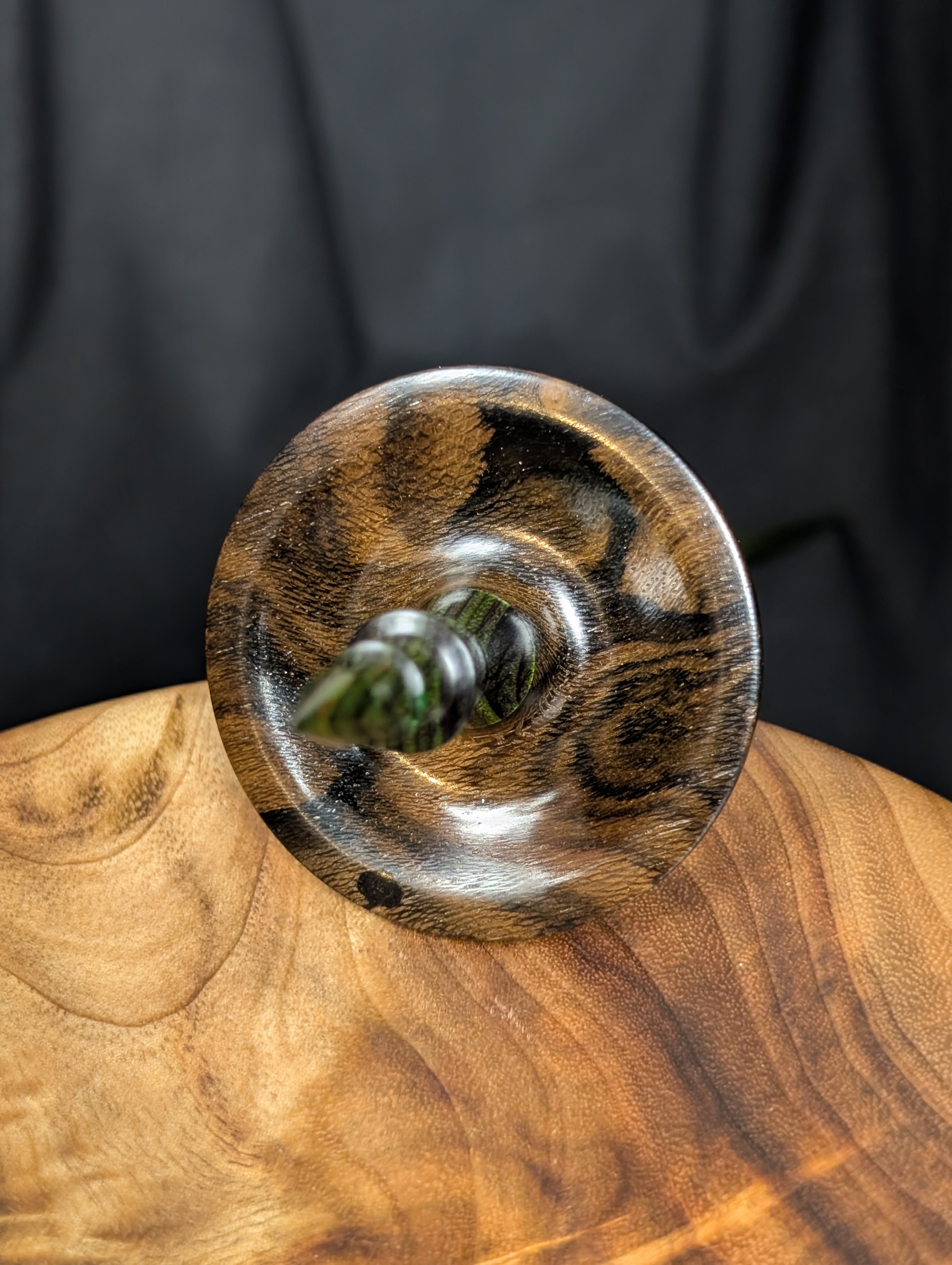 10" Ziricote Tibetan Support Spindle