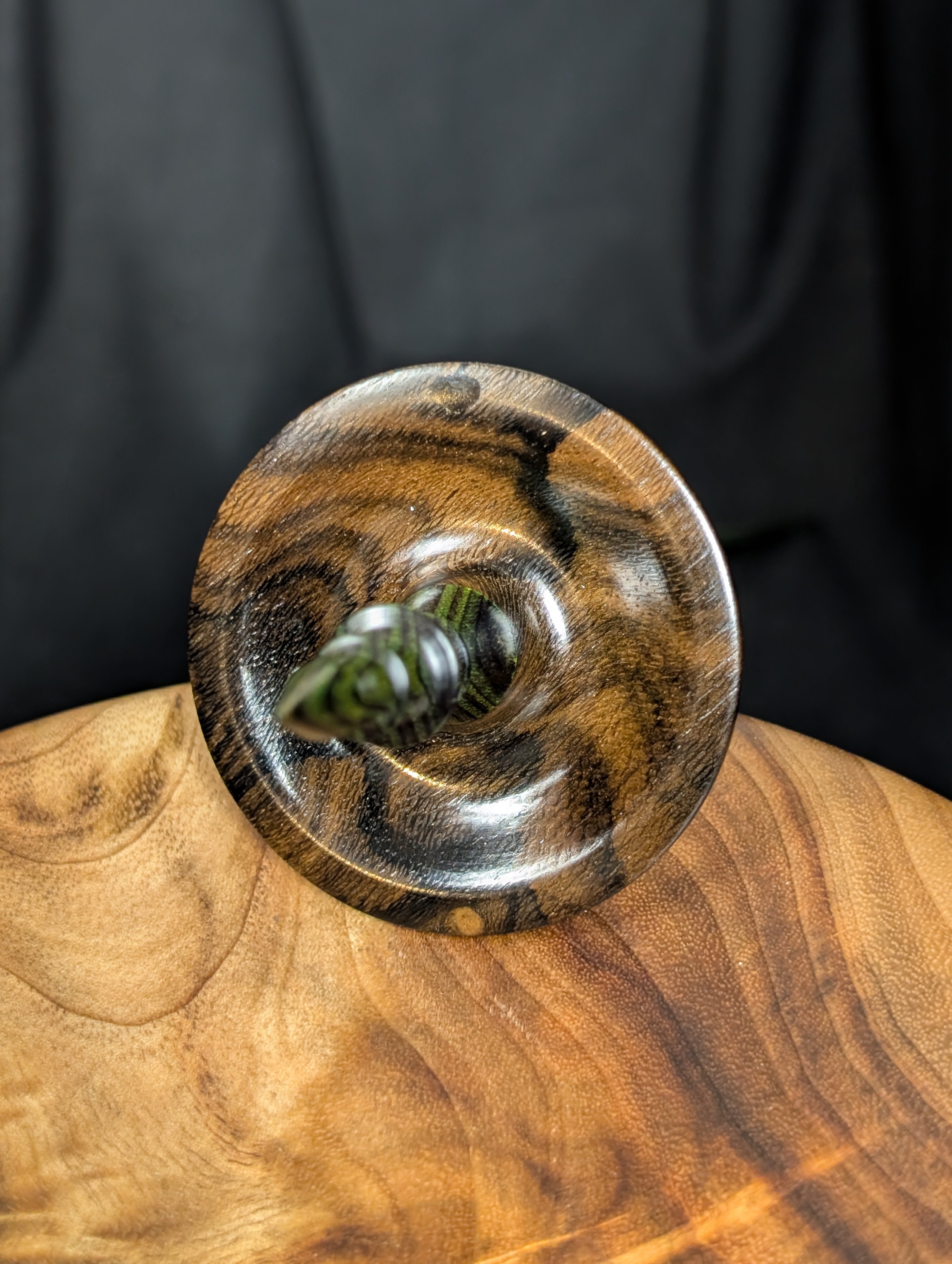 10" Ziricote Tibetan Support Spindle