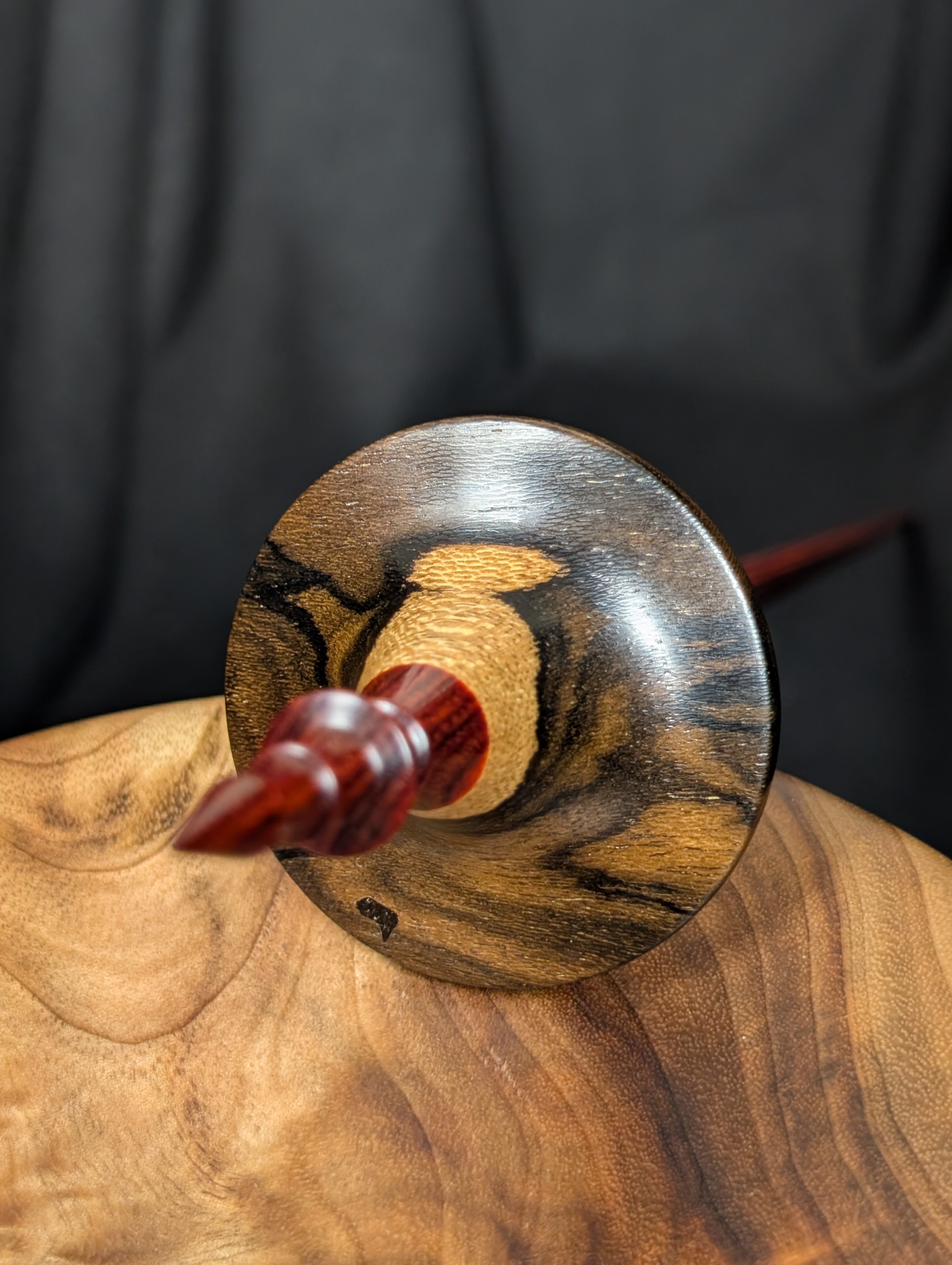 Ziricote "Funnel" Support Spindle