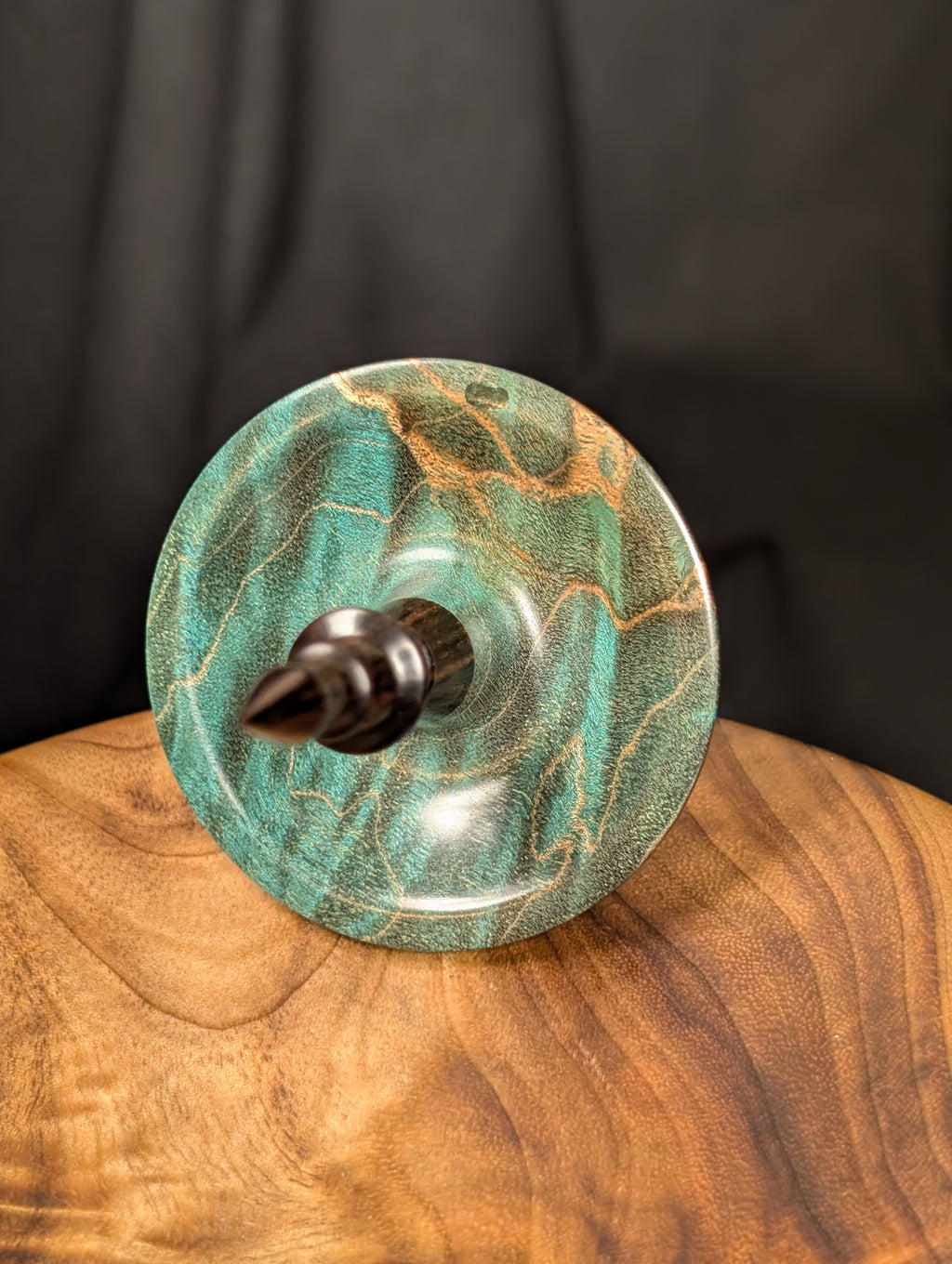 10" Quilted Maple "Tibeadan" Support Spindle