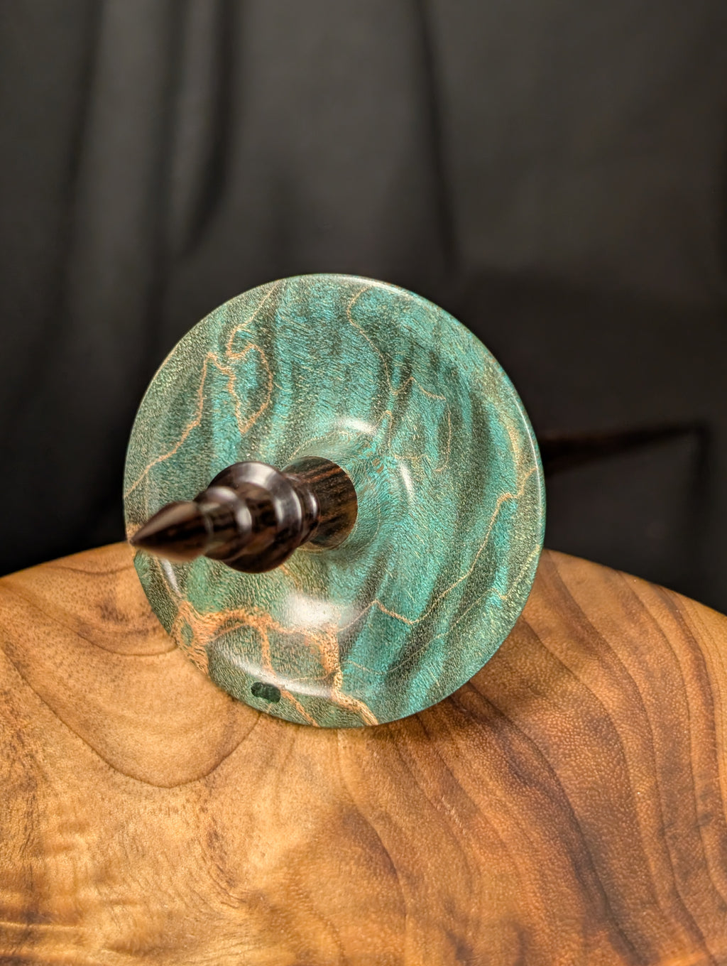10" Quilted Maple "Tibeadan" Support Spindle