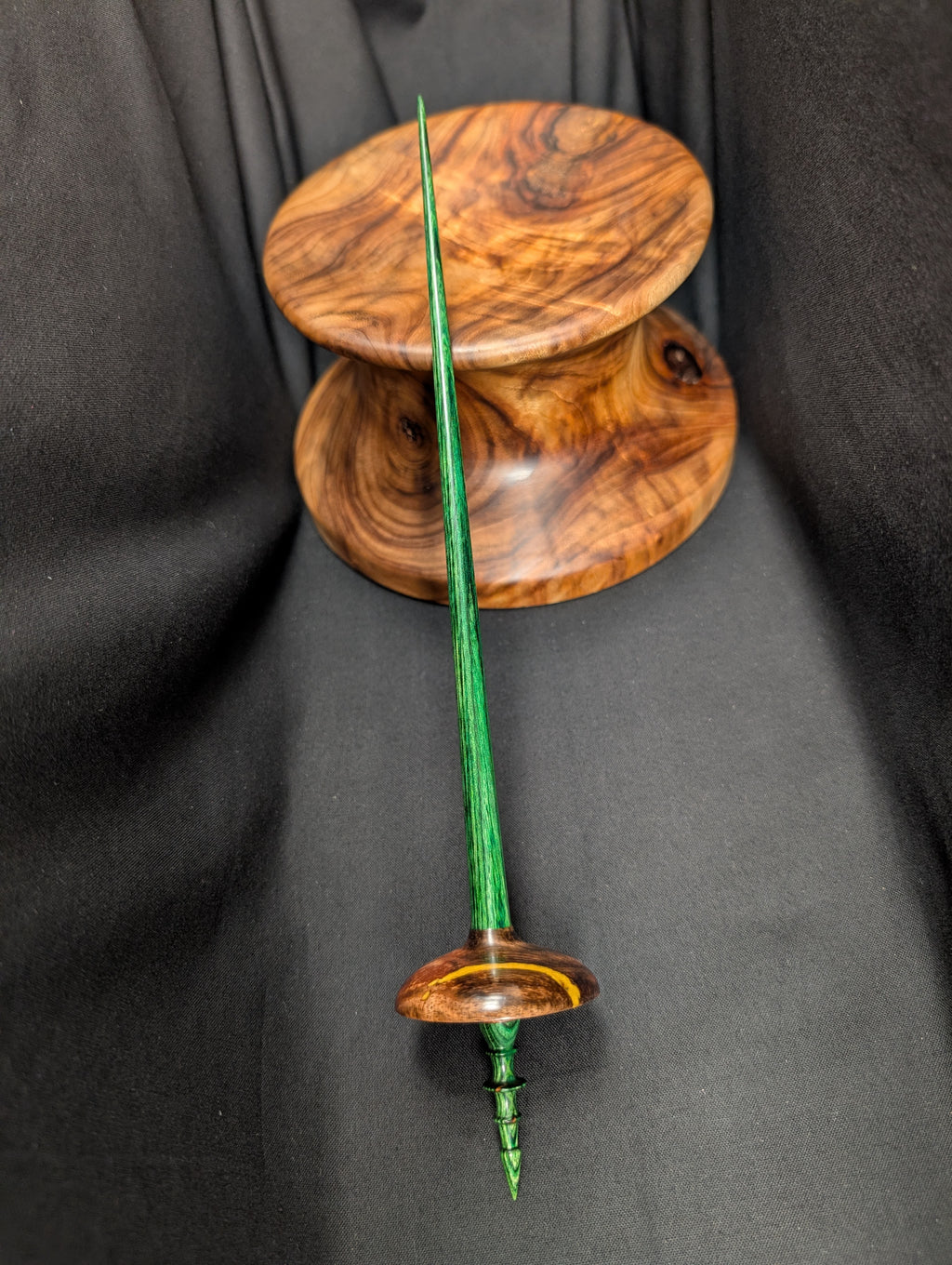 Macassar Ebony Tibetan Support Spindle