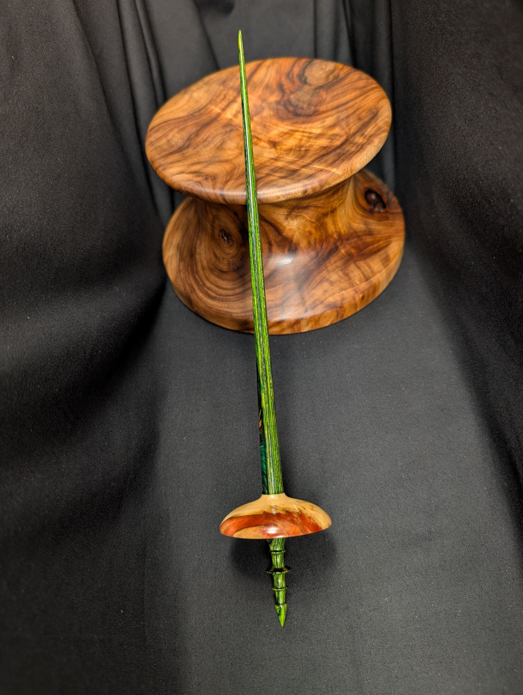 Flame Box Elder Tibetan Support Spindle