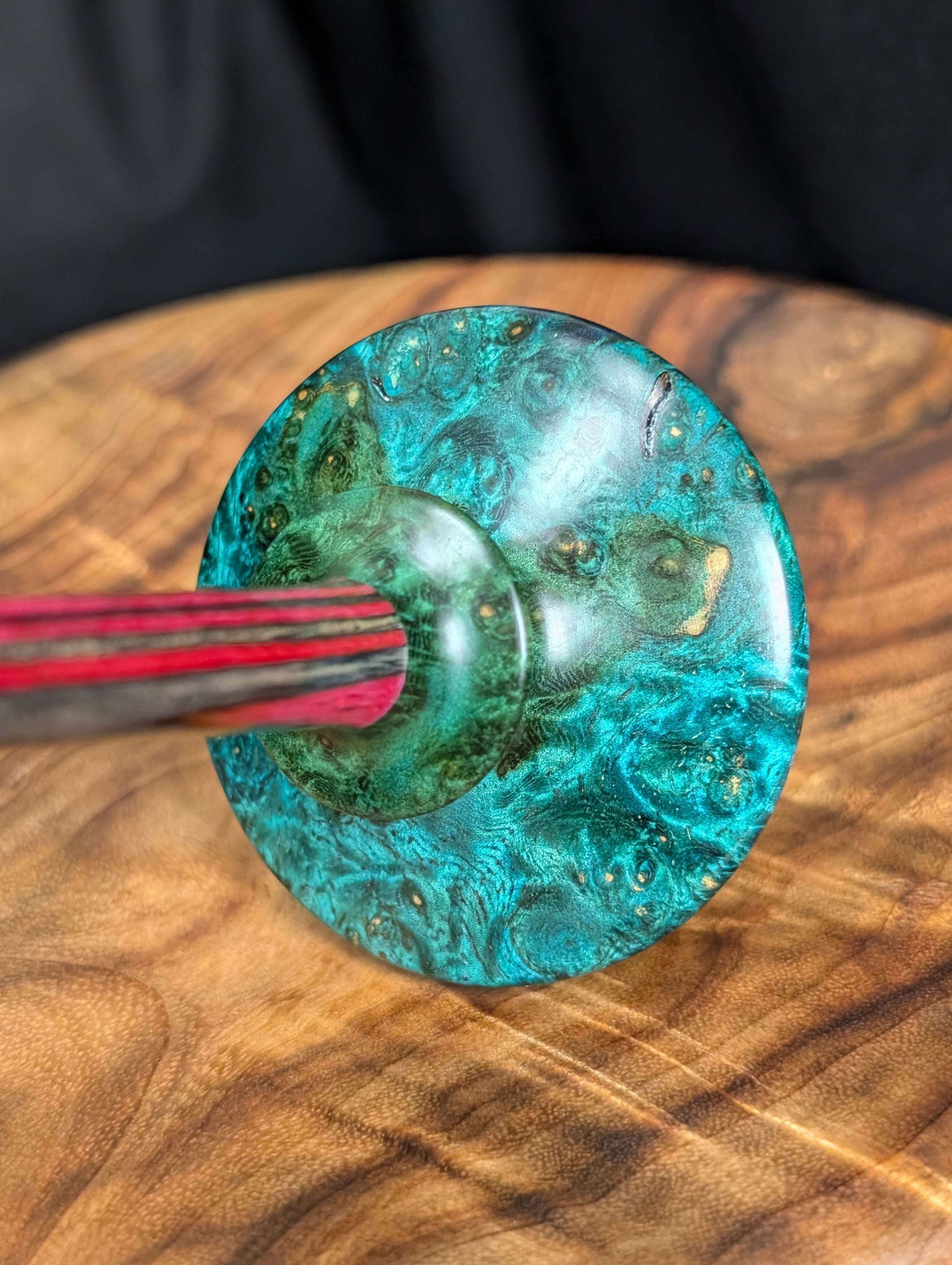 Amboyna Burl "Tibeadan" Support Spindle