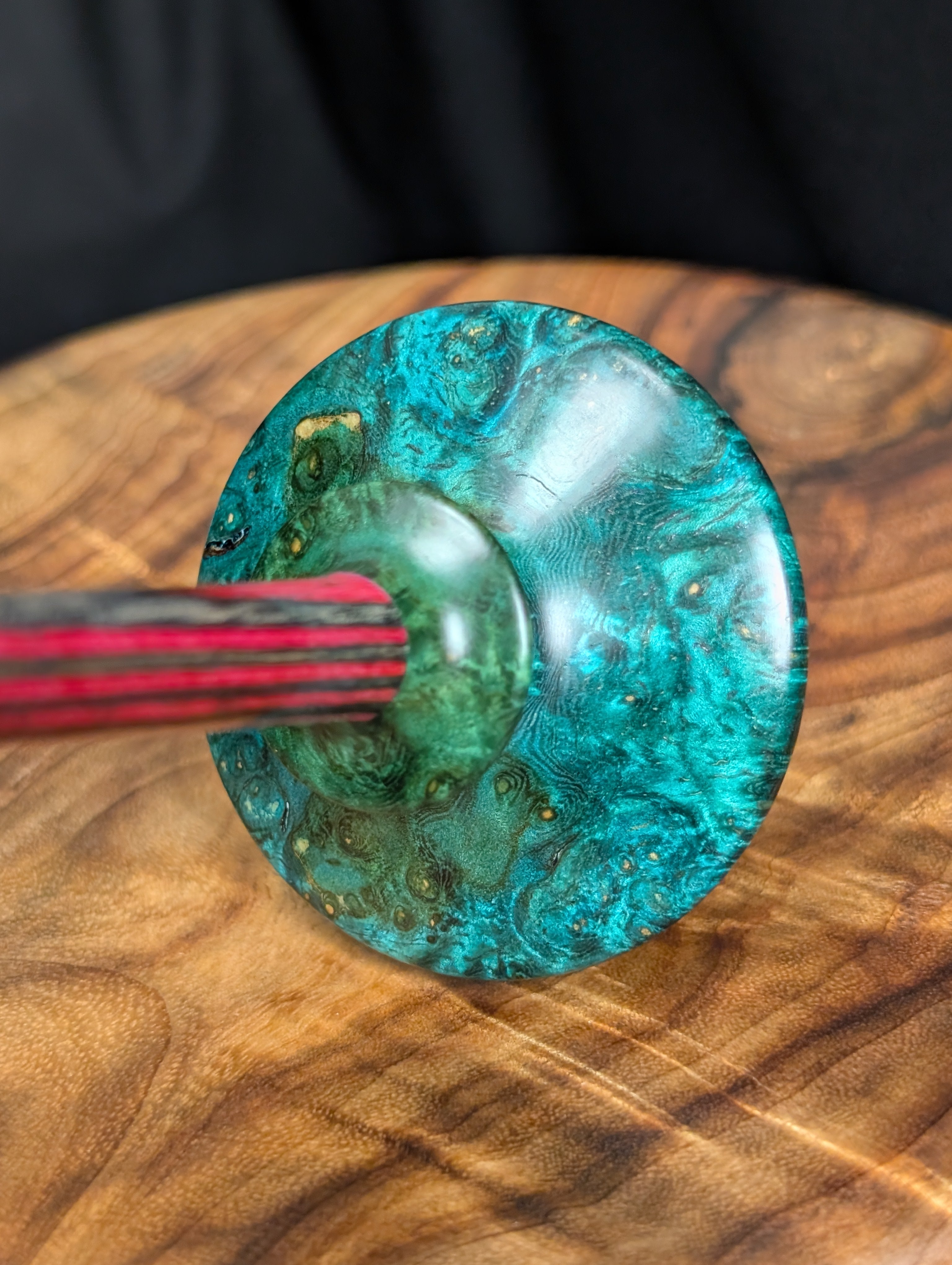 Amboyna Burl "Tibeadan" Support Spindle