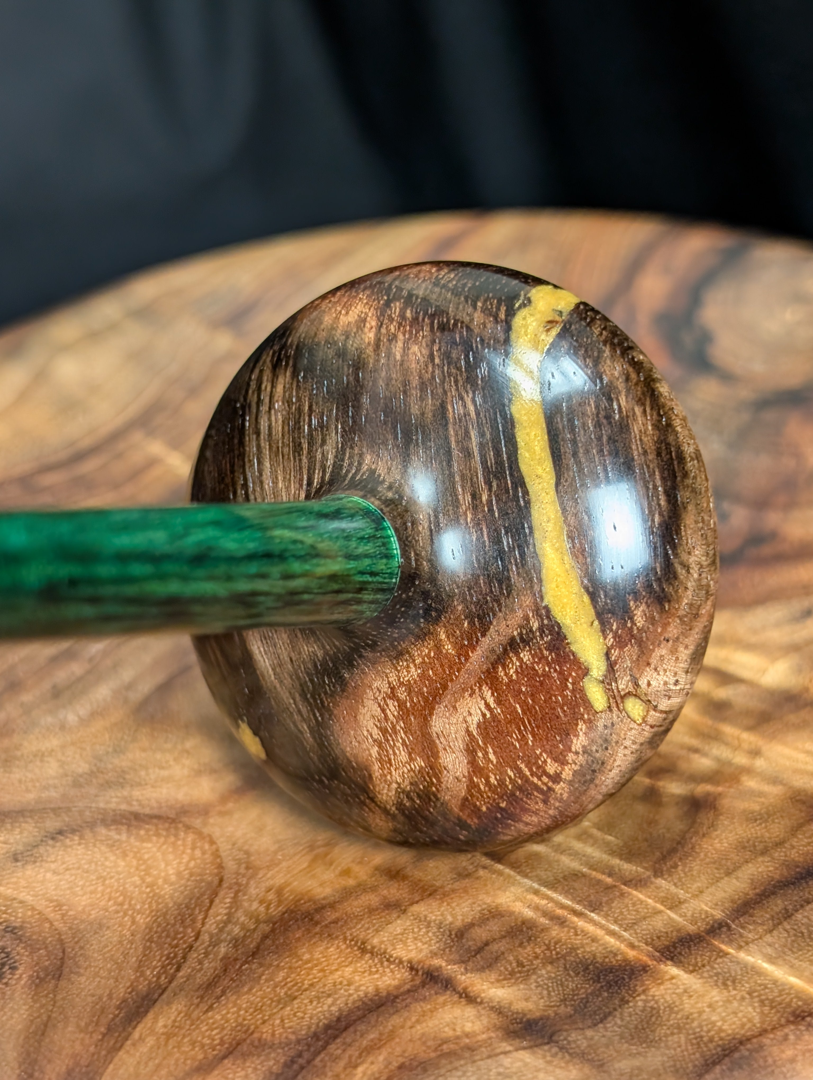 Macassar Ebony Tibetan Support Spindle