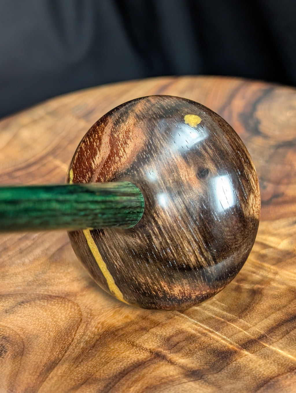 Macassar Ebony Tibetan Support Spindle