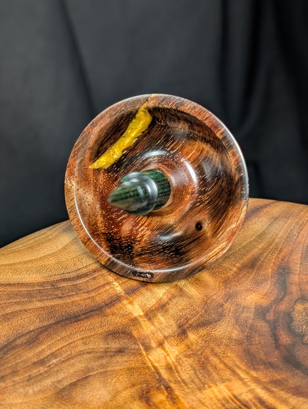 Macassar Ebony Tibetan Support Spindle