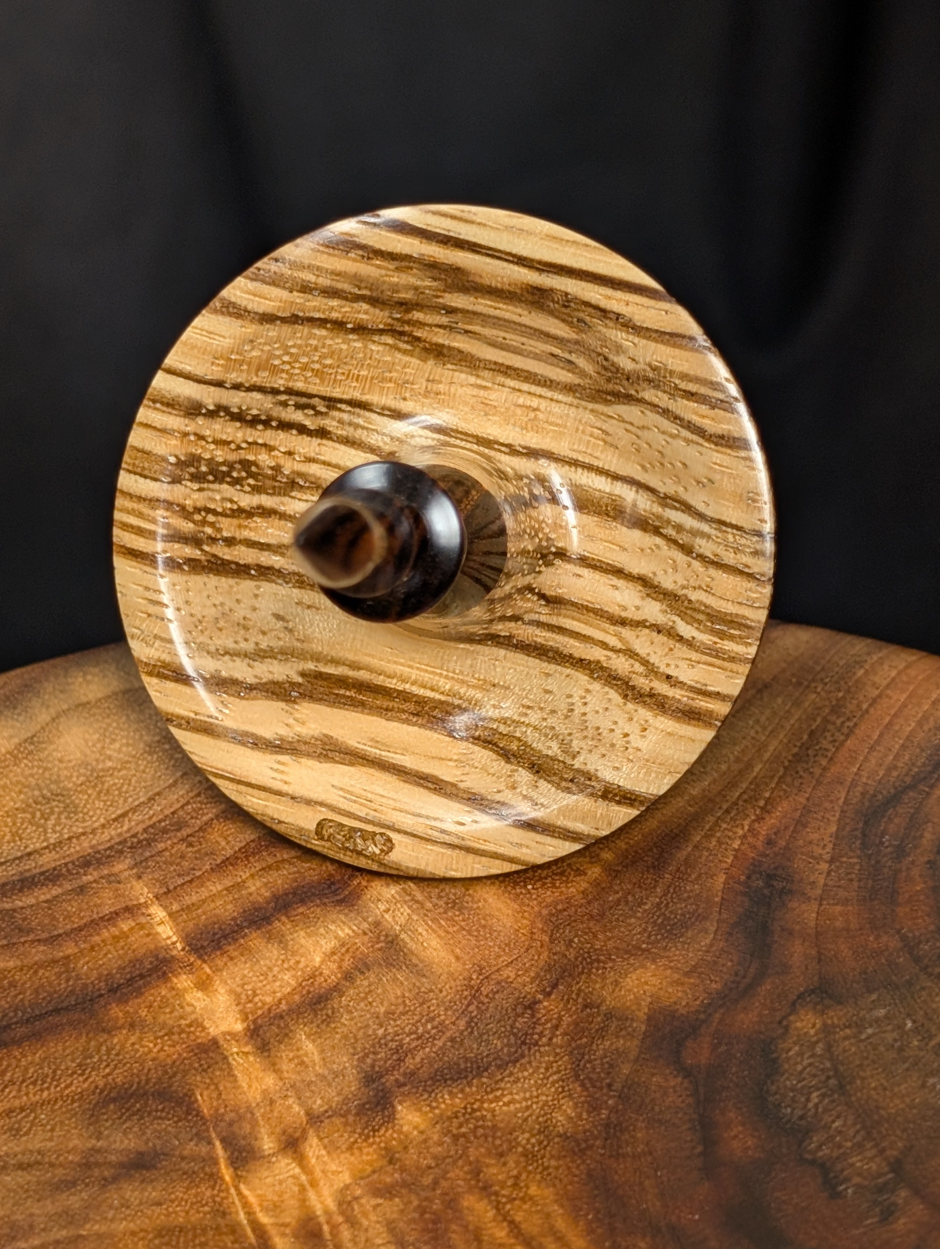 10" Zebrawood Tibetan Support Spindle