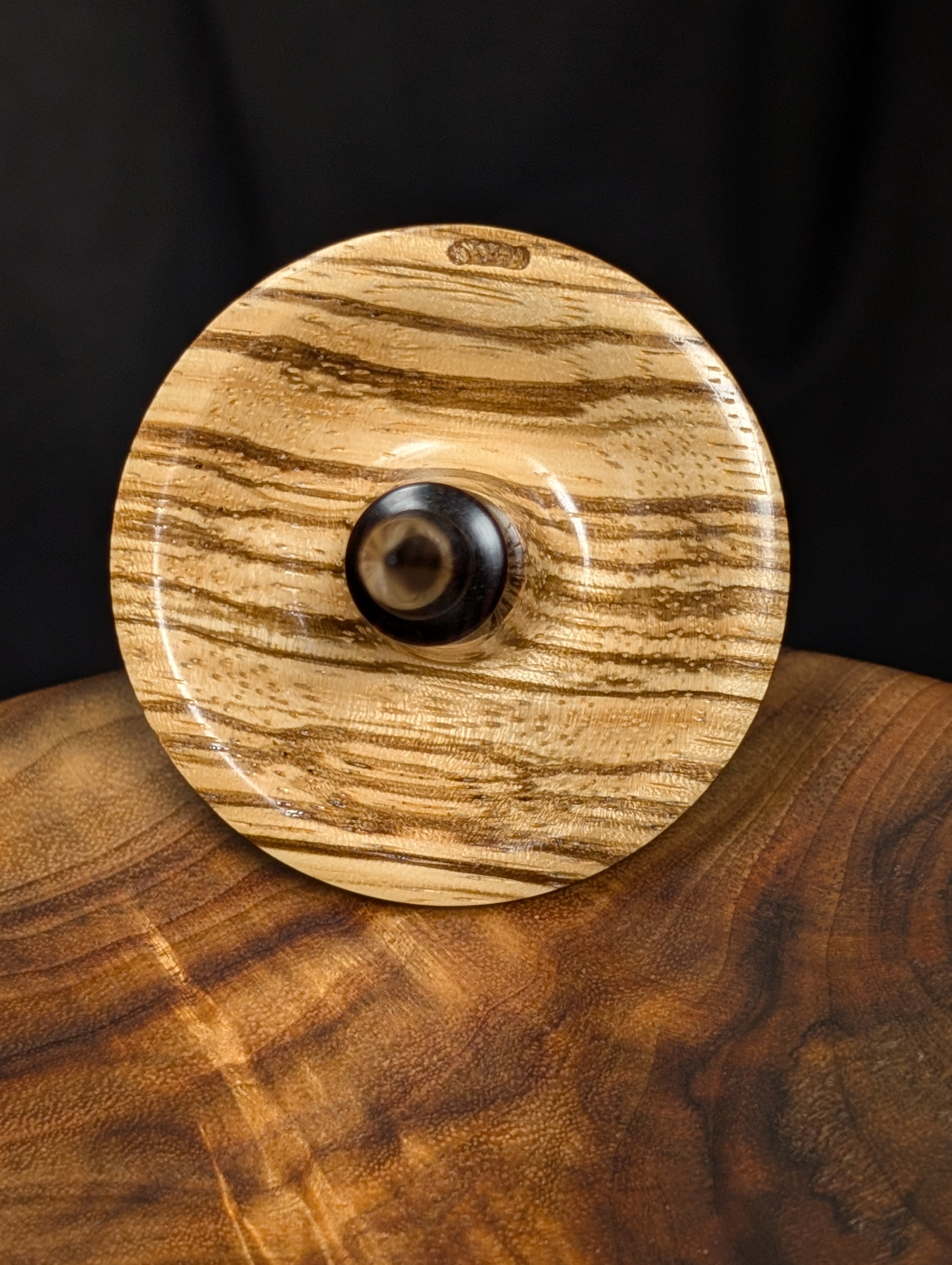 10" Zebrawood Tibetan Support Spindle