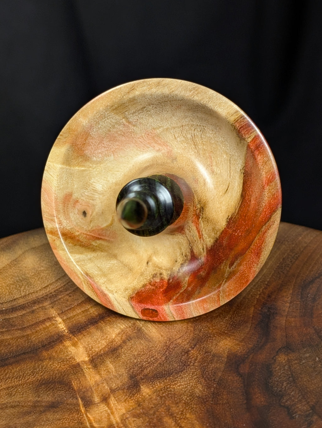 Flame Box Elder Tibetan Support Spindle