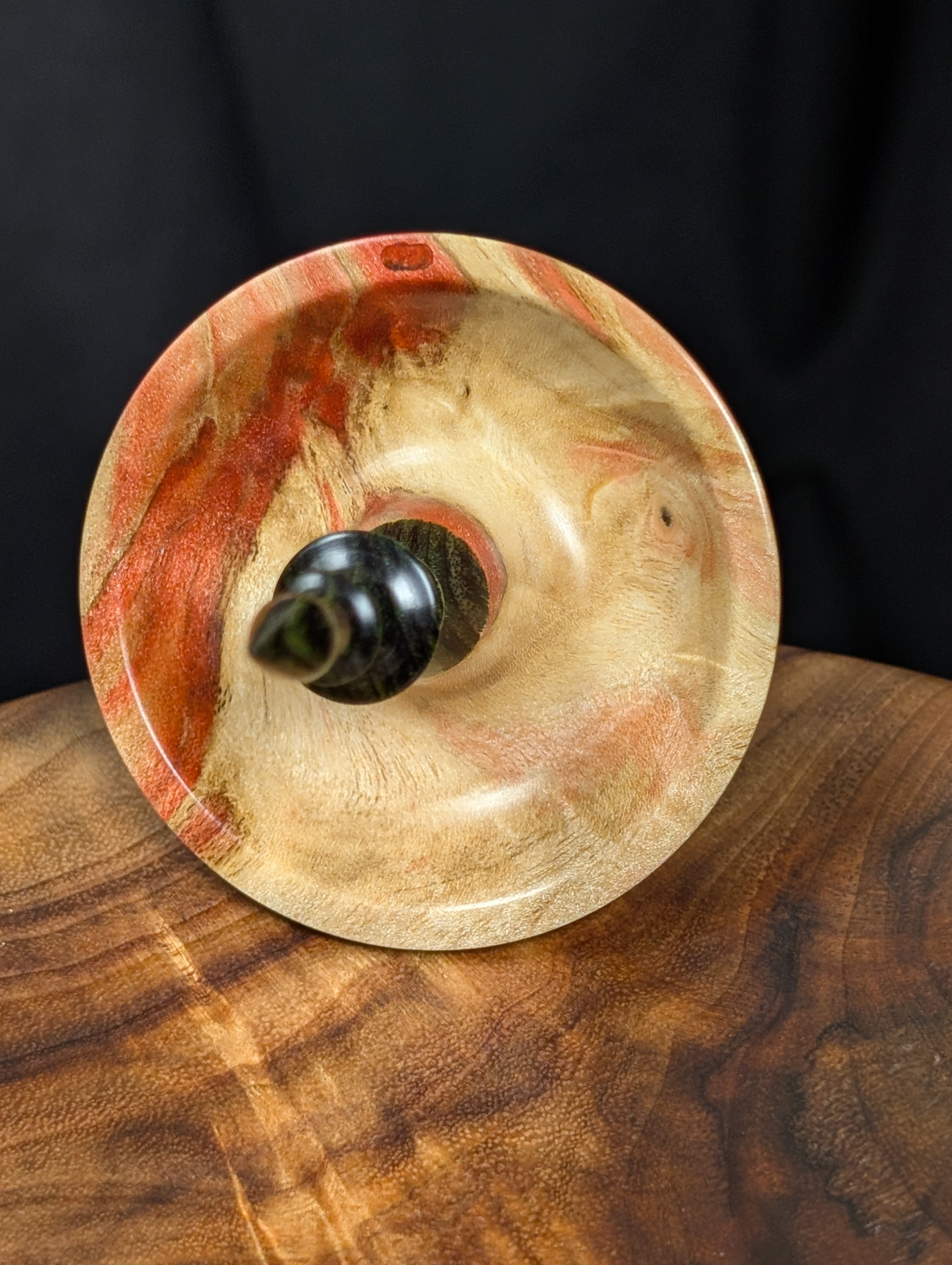 Flame Box Elder Tibetan Support Spindle