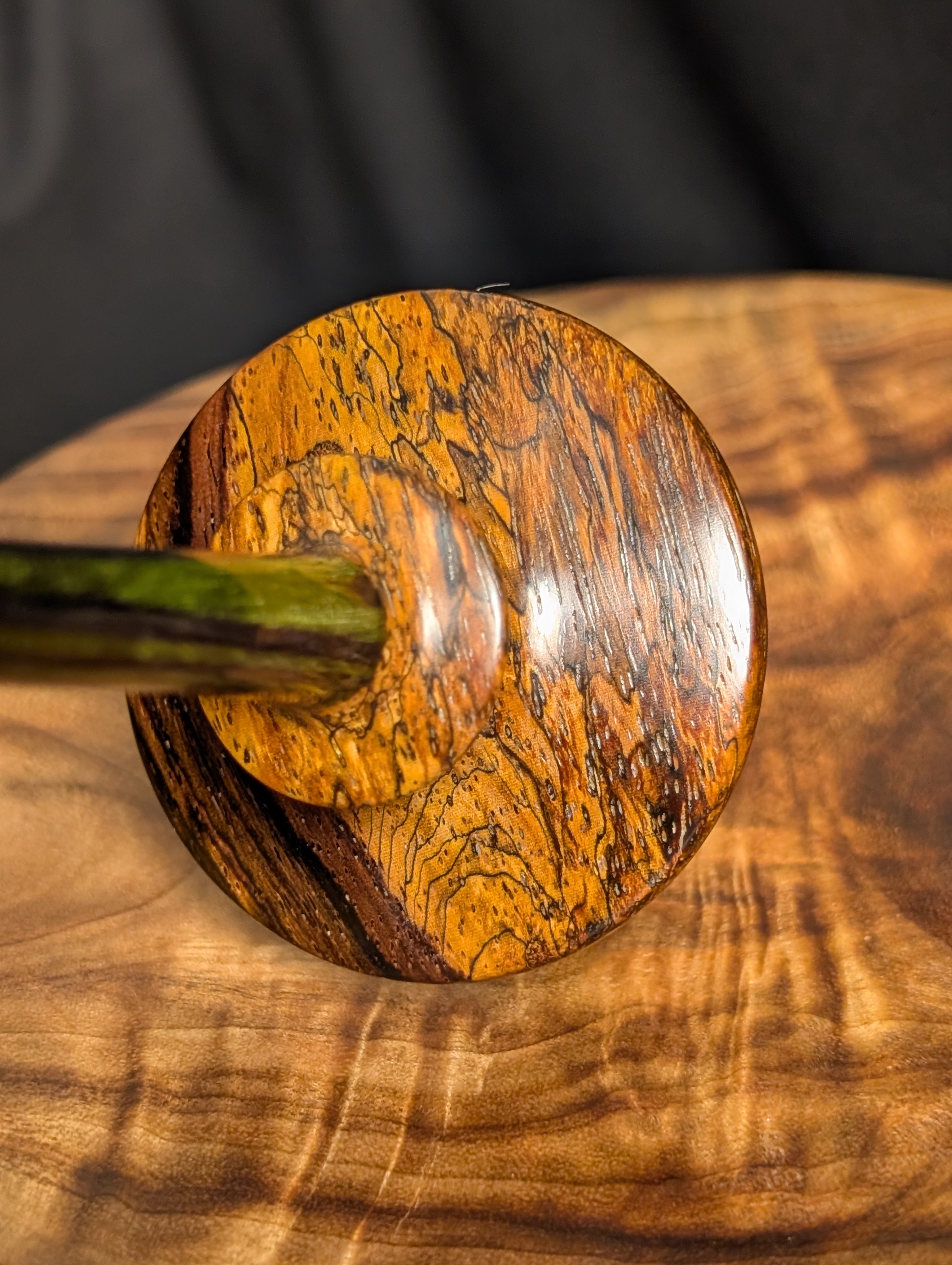 Cocobolo (Mostly Sapwood) "Tibeadan" Support Spindle