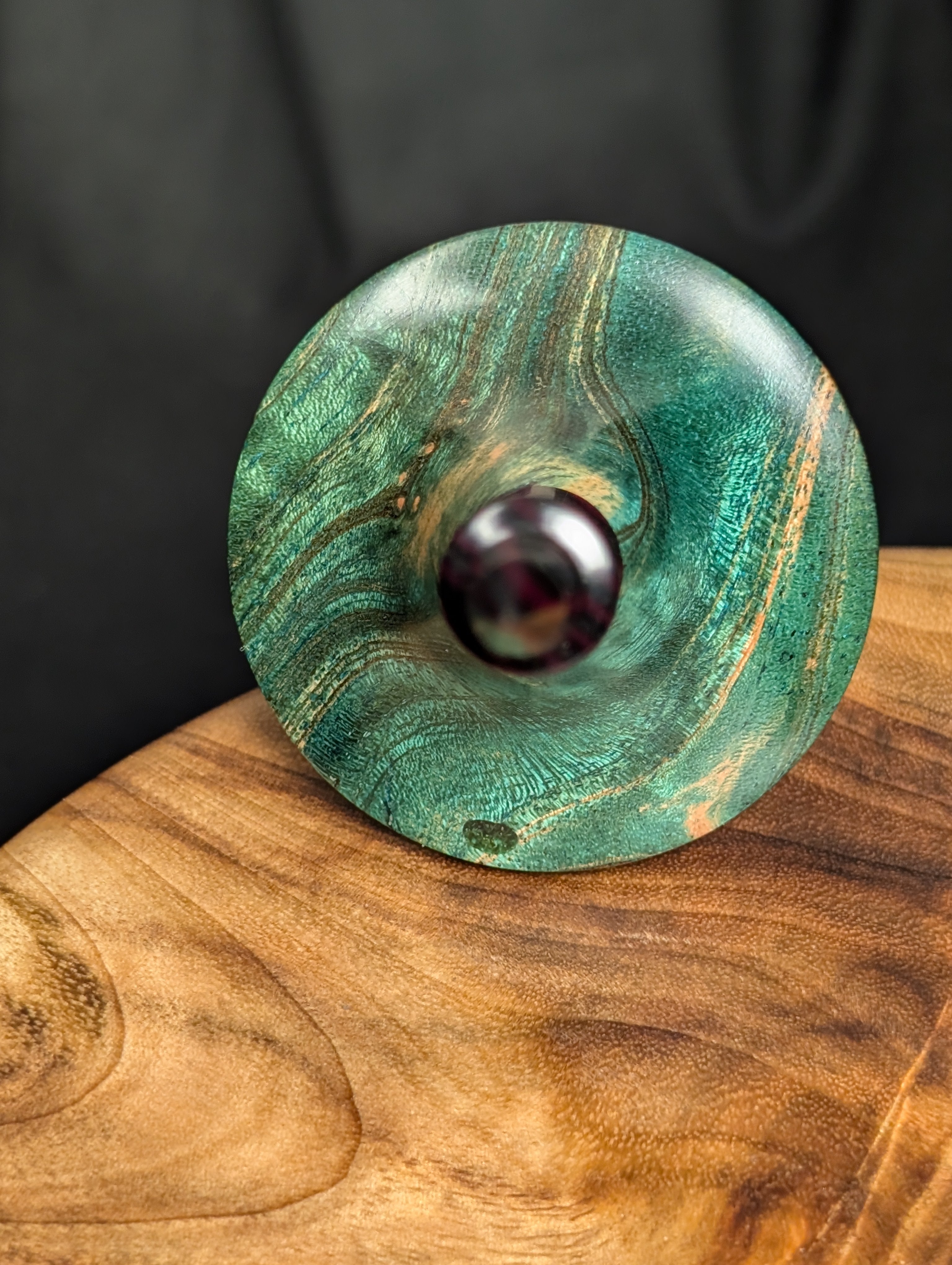 Mimba Burl "Funnel" Support Spindle