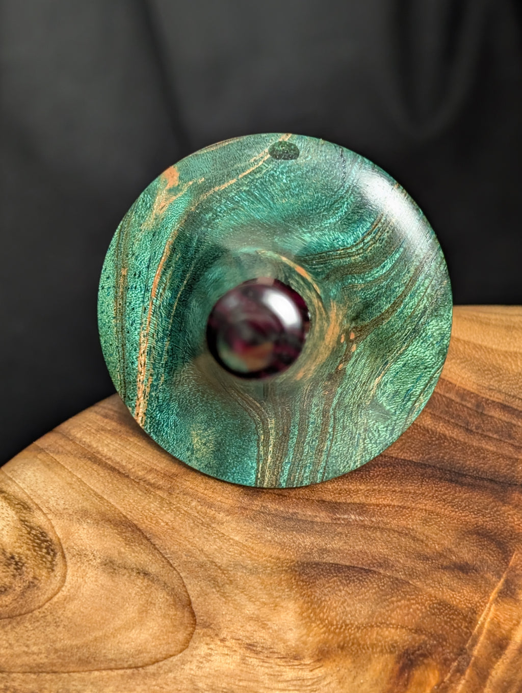 Mimba Burl "Funnel" Support Spindle