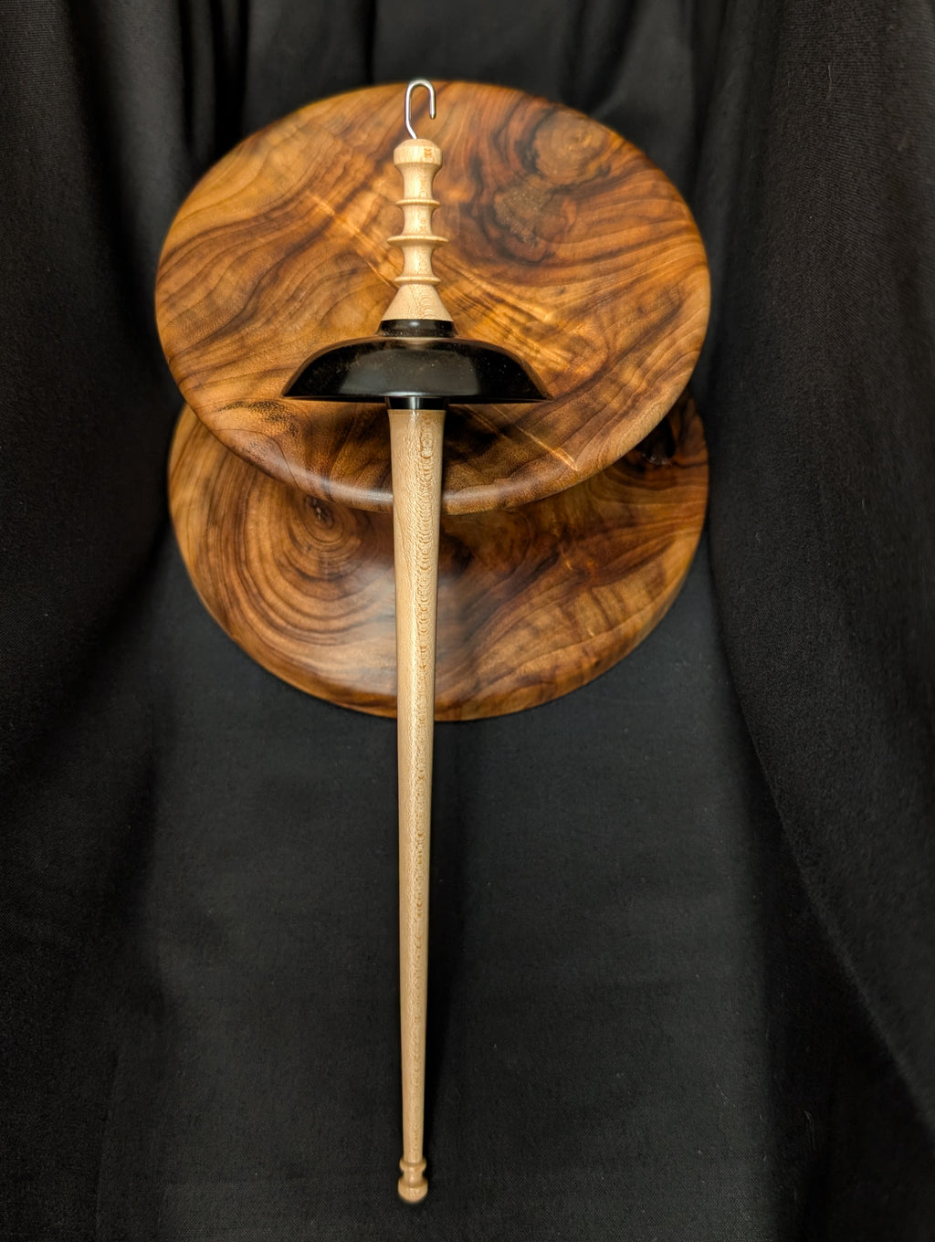 Gaboon Ebony Top Whorl Drop Spindle