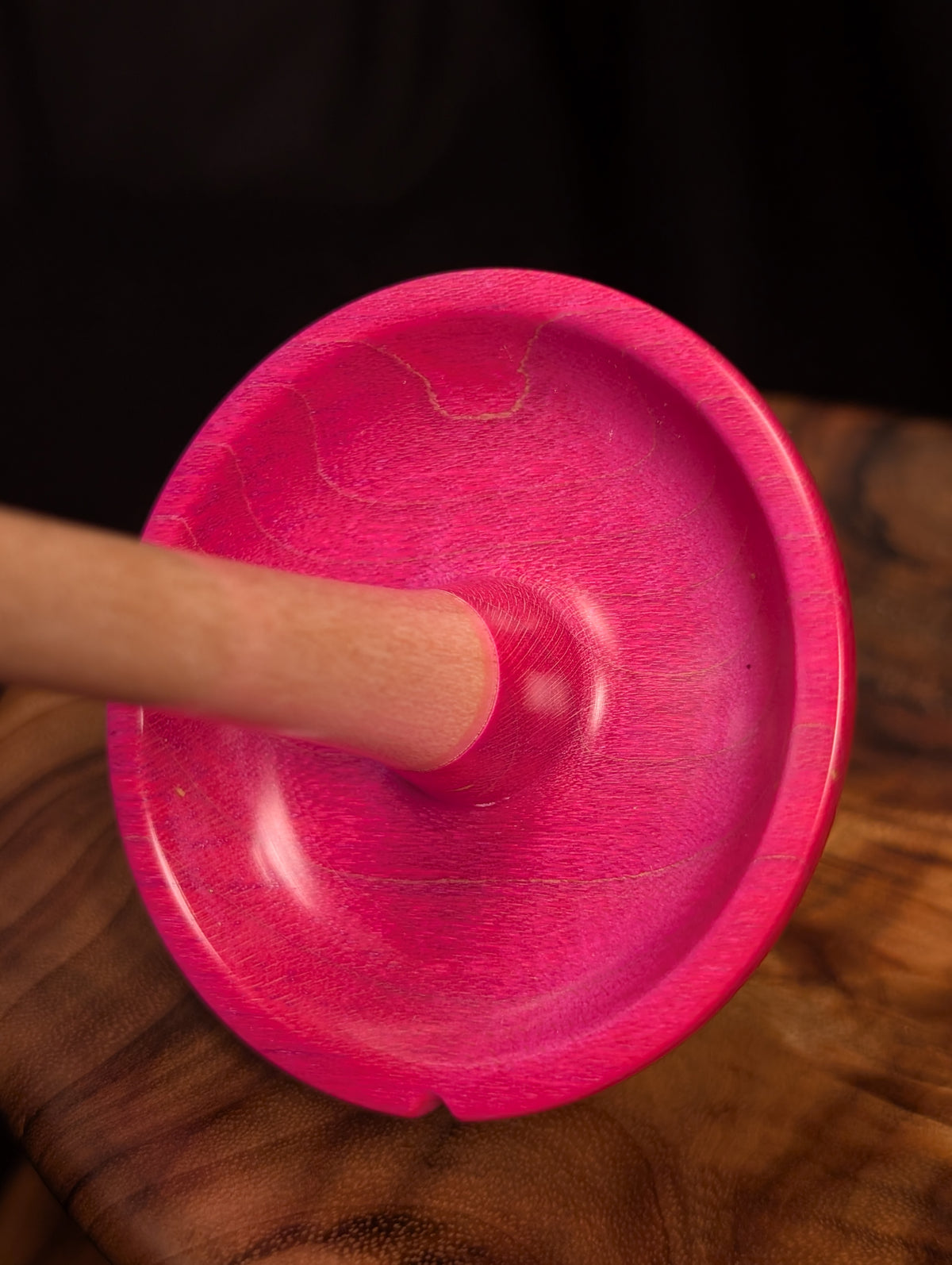 Maple (Pink) Top Whorl Drop Spindle